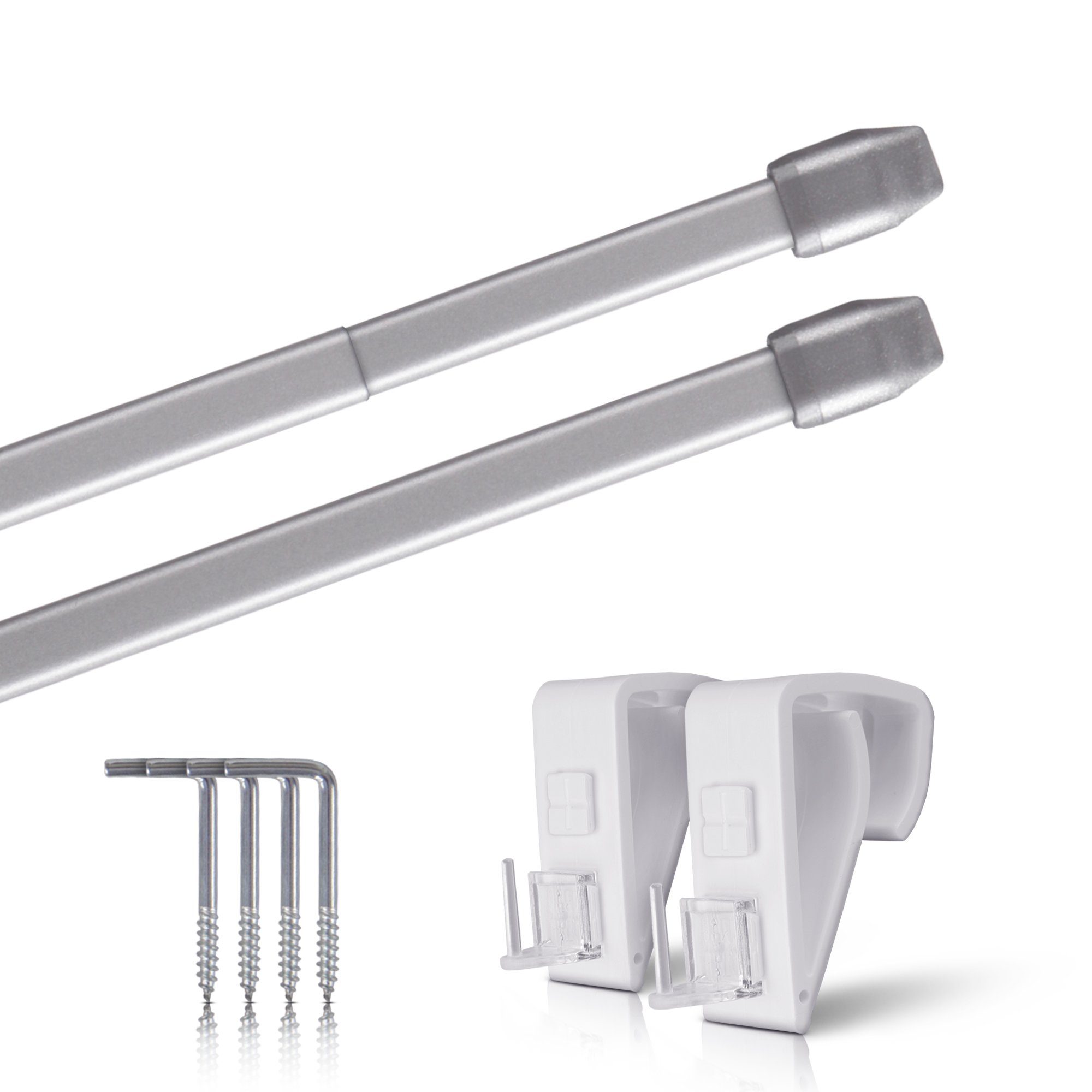 Bestlivings Gardinenstange Bistrostange Vitragestange (2er-Pack), ausziehba günstig online kaufen