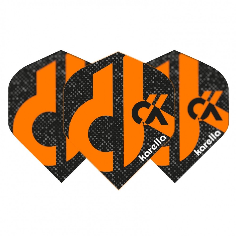 Karella Dartpfeil Karella Flights Daniel Klose schwarz/orange Darts.