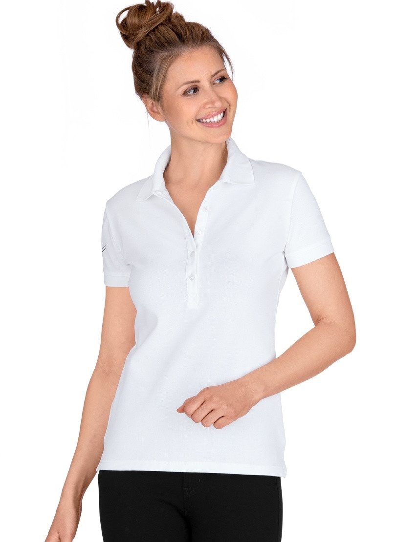 Poloshirt TRIGEMA Poloshirt mit Kristallsteinen