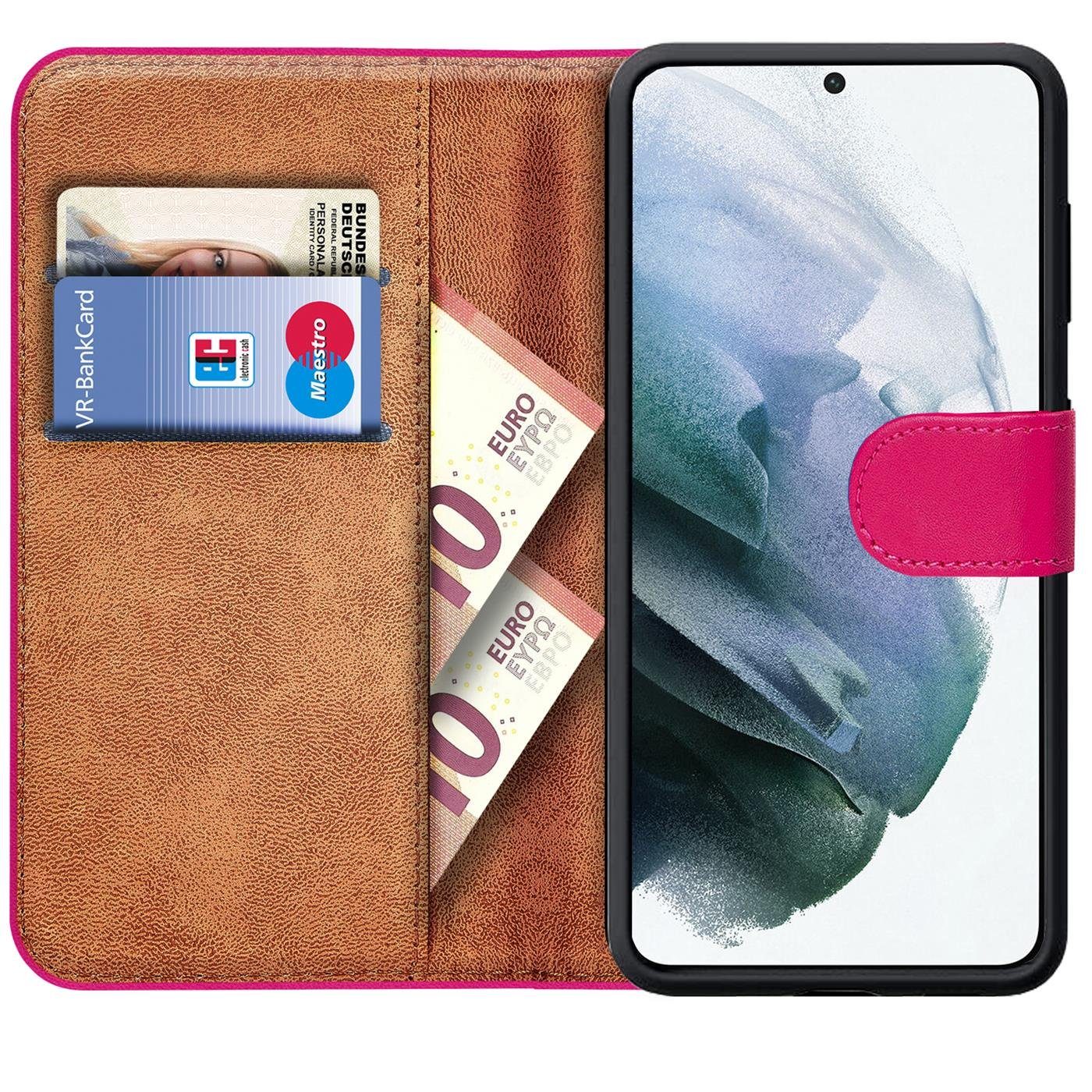 CoolGadget Handyhülle Book Case Handy Tasche für Samsung Galaxy S21 Plus 6,7 Zoll, Hülle Klapphülle Flip Cover für Samsung S21+ 5G Schutzhülle stoßfest