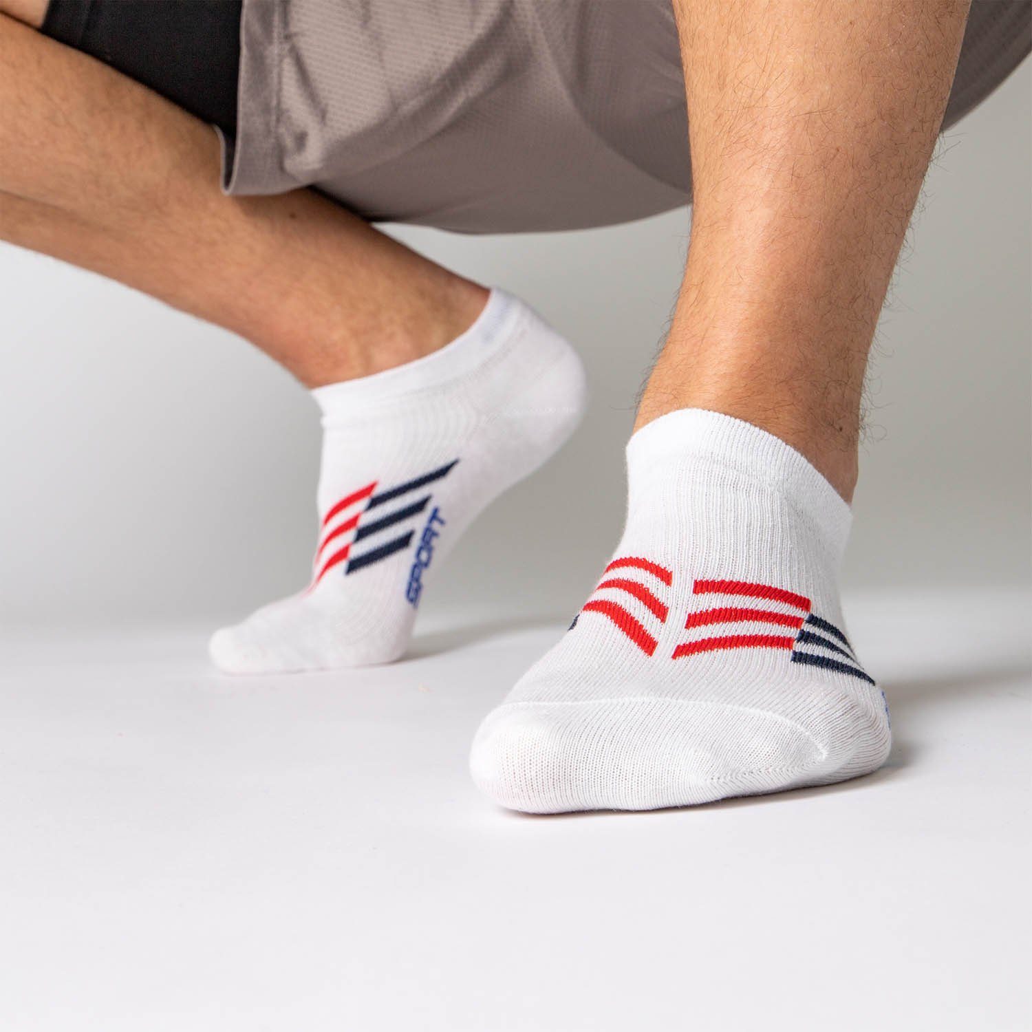 OCCULTO Sportsocken Herren Sport Sneaker Socken Pack (Modell: 10er Lothar) (10-Paar) Weiß