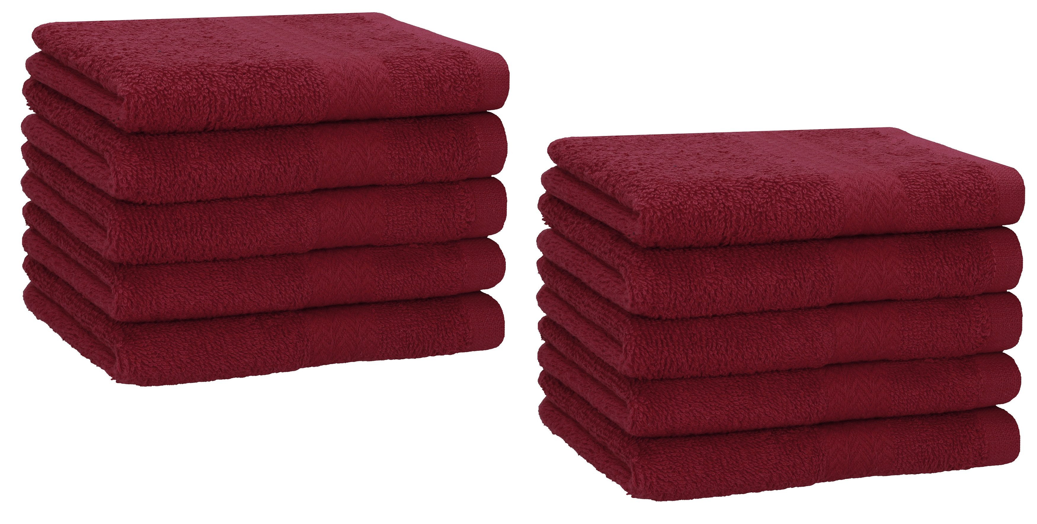 Betz Gästehandtücher 10 tlg. Gästehandtücher-Set PREMIUM 100 % Baumwolle 30x50cm, 100% Baumwolle (10-St)
