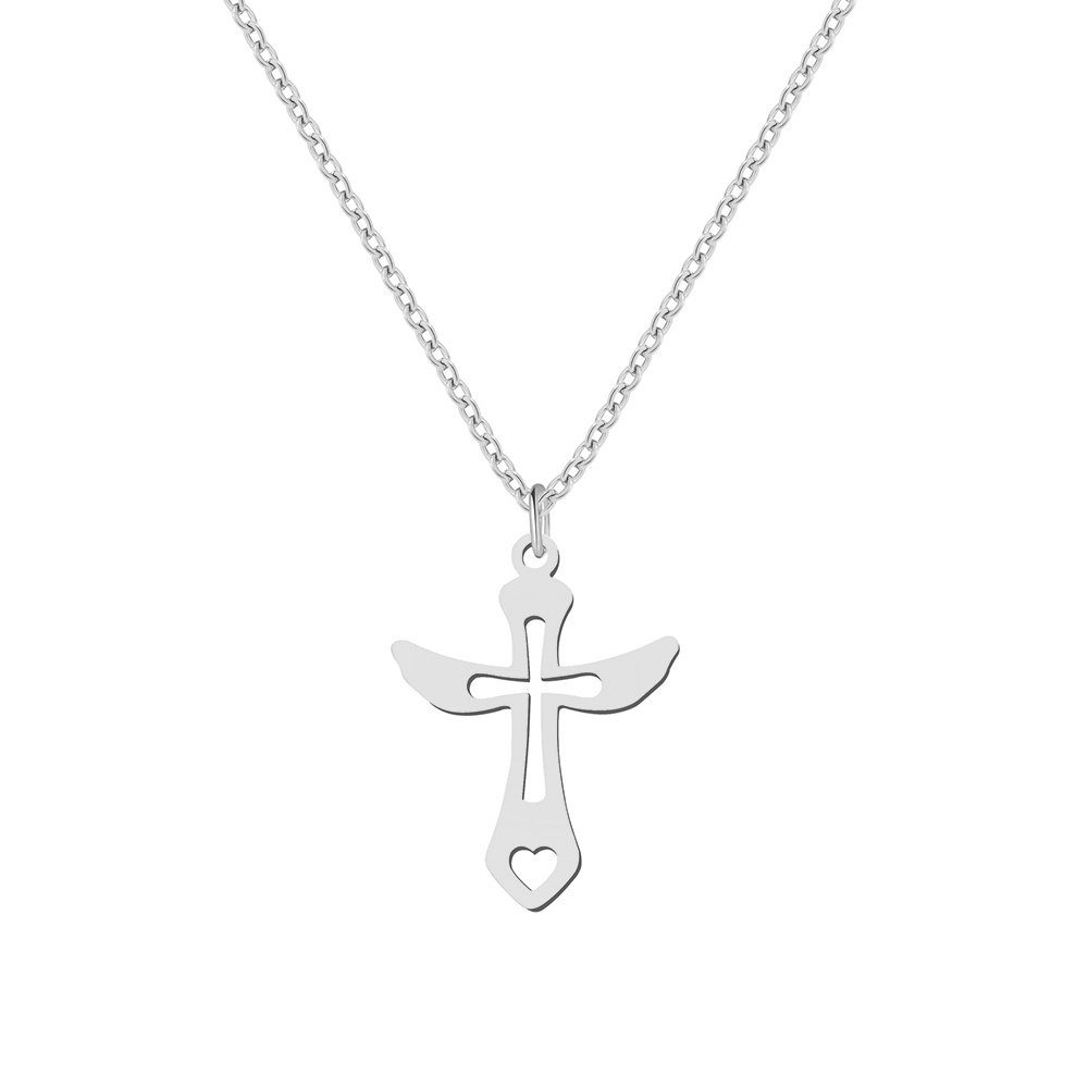 Color Design Kreuzanhänger Kreuz Anhänger SMK-ES-08, aus Edelstahl, inkl. H günstig online kaufen