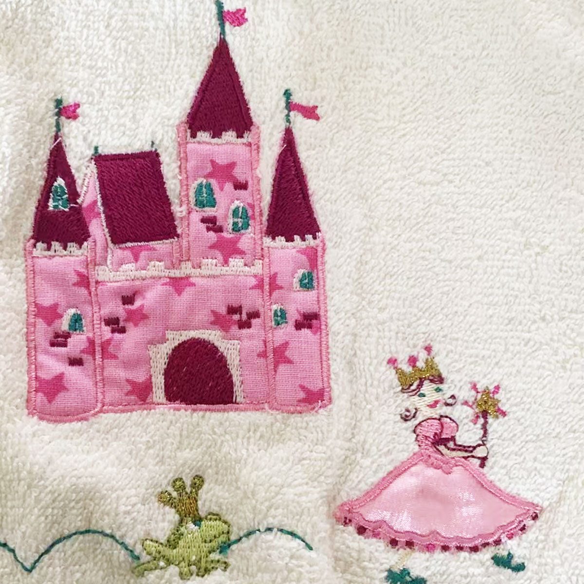 Morgenstern Kapuzenhandtuch Morgenstern Kinder Badeponcho aus 100 % Baumwolle Schloss