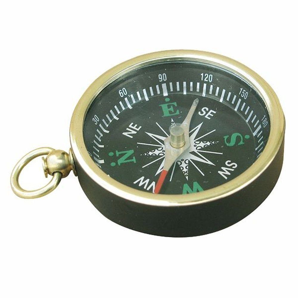 Linoows Dekoobjekt Kompass, Kleiner maritimer Taschenuhren Magnetkompass, Reproduktion