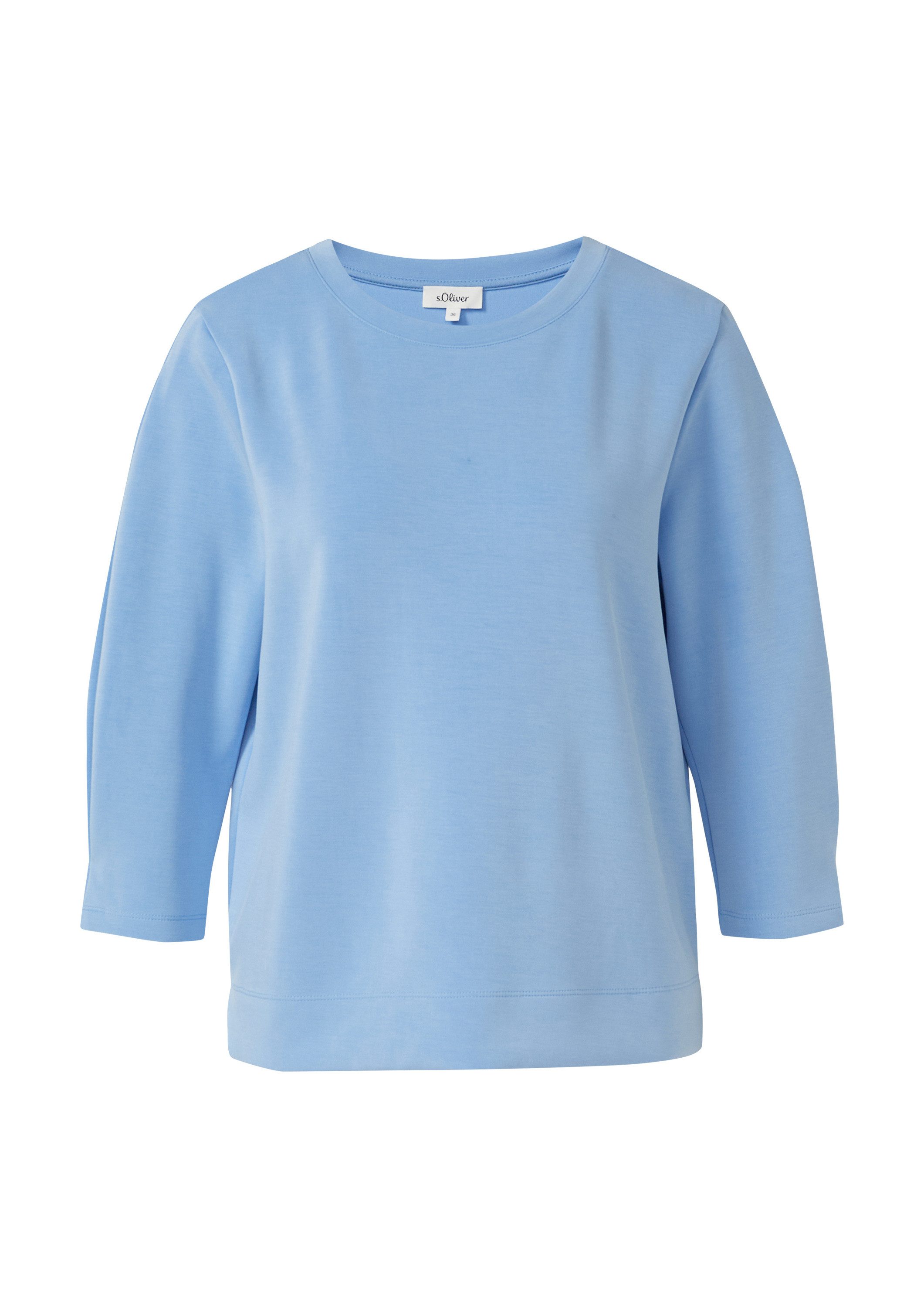 3/4 Arm-Pullover Sweatshirt