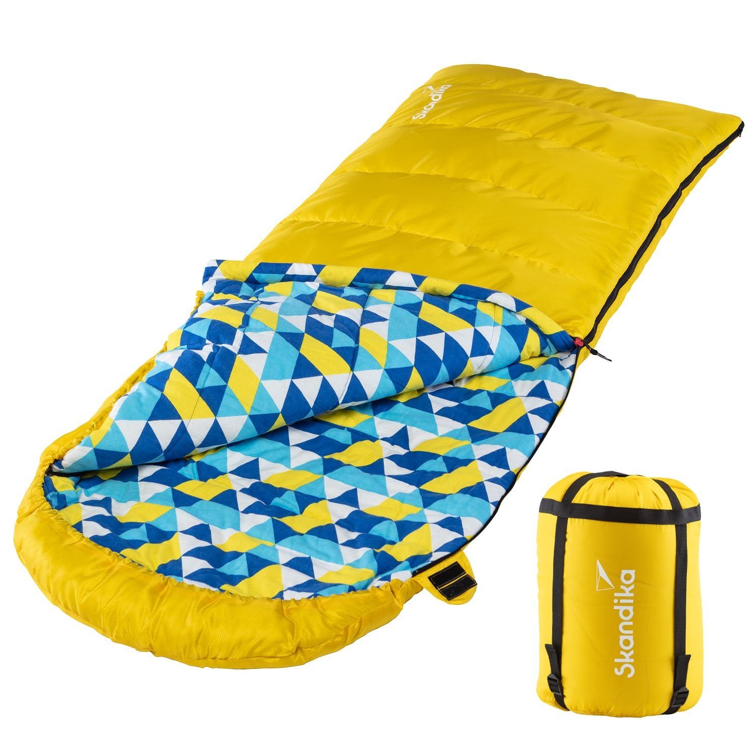 Deckenschlafsack Dundee Flanell, Reißverschluss links/rechts, Baumwolle, Camping