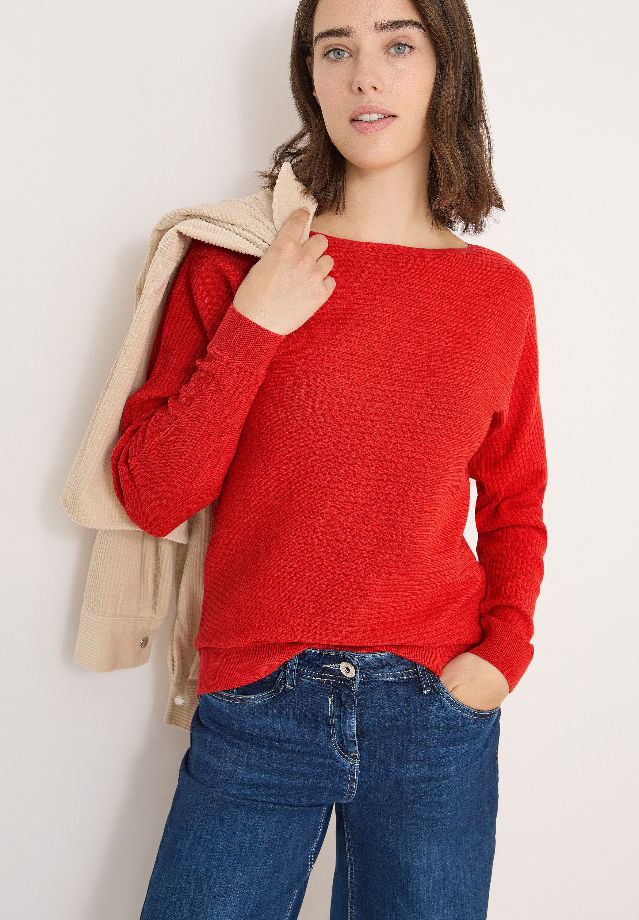 CECIL Strickpullover mit U-Boot-Ausschnitt