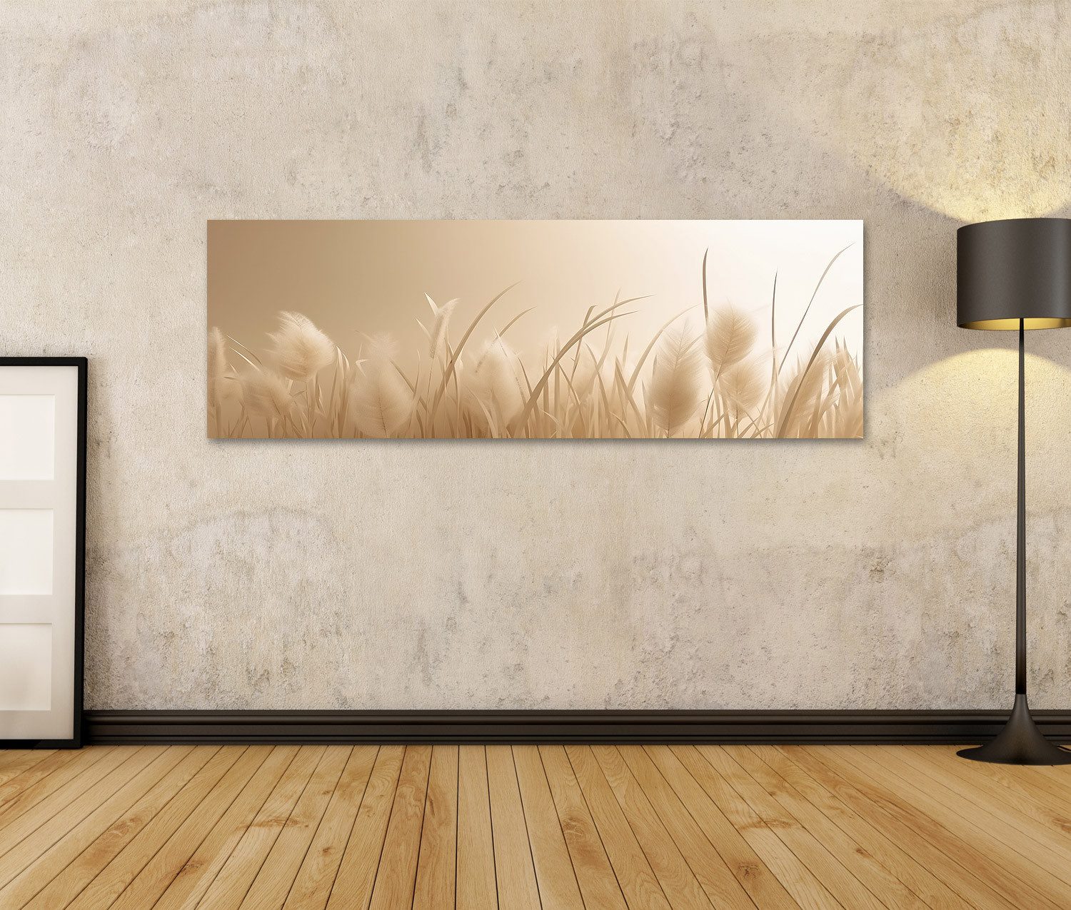 islandburner Leinwandbild Pampasgras Minimalist Pampasgras Minimalist günstig online kaufen