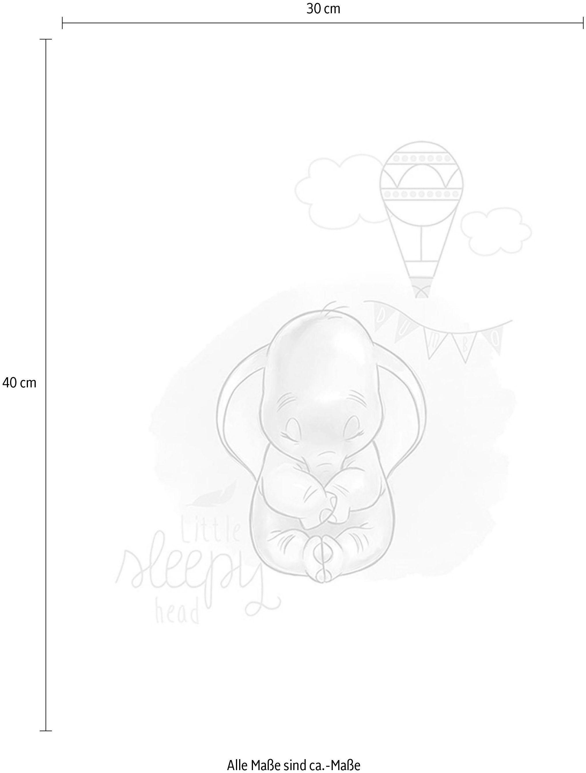 (1 Dumbo Schlafzimmer, St), Disney Wohnzimmer Poster Kinderzimmer, Sleepy, Komar