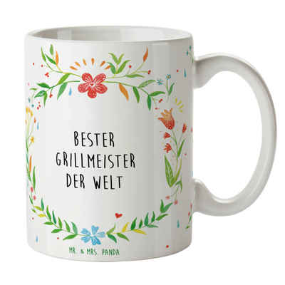 Mr. & Mrs. Panda Tasse Grillmeister - Geschenk, Grillen, Becher, Kaffeetasse, Teetasse, Tass, Keramik