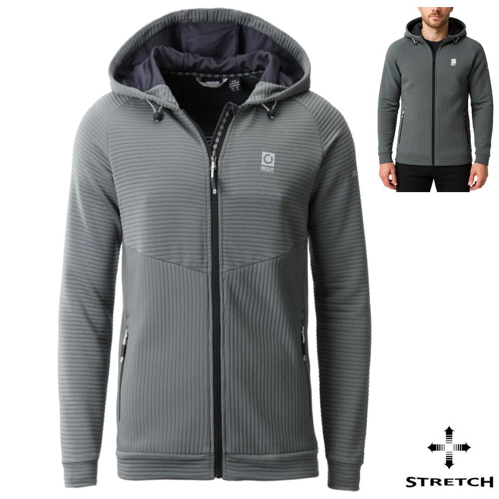Linea Primero Trekkingjacke LPO - funktionelle Fleecejacke Vincent mit Rippenstruktur, balsam