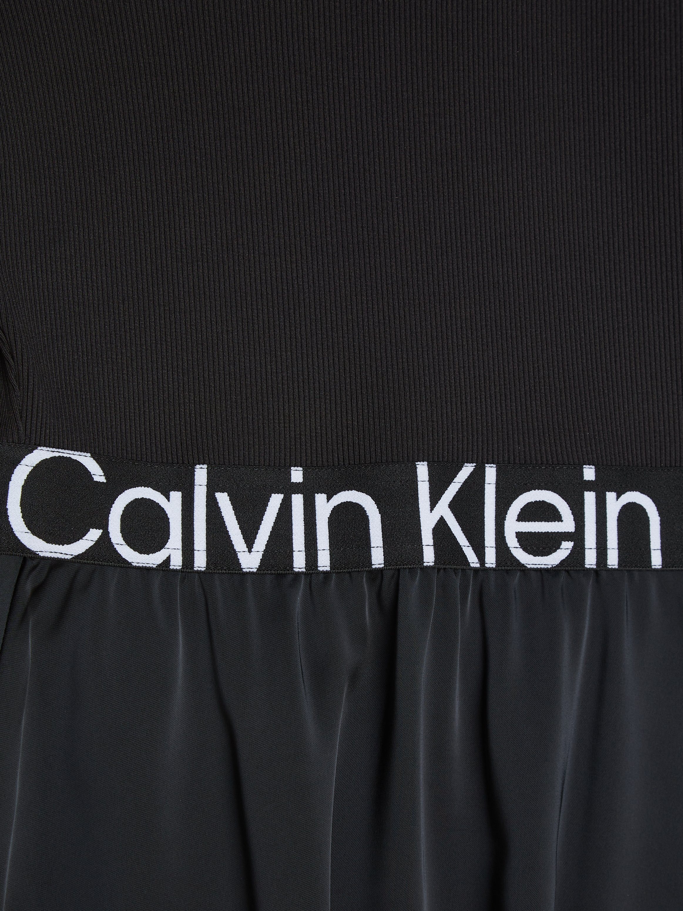 LS Klein ELASTIC DRESS Calvin LOGO Blusenkleid Jeans