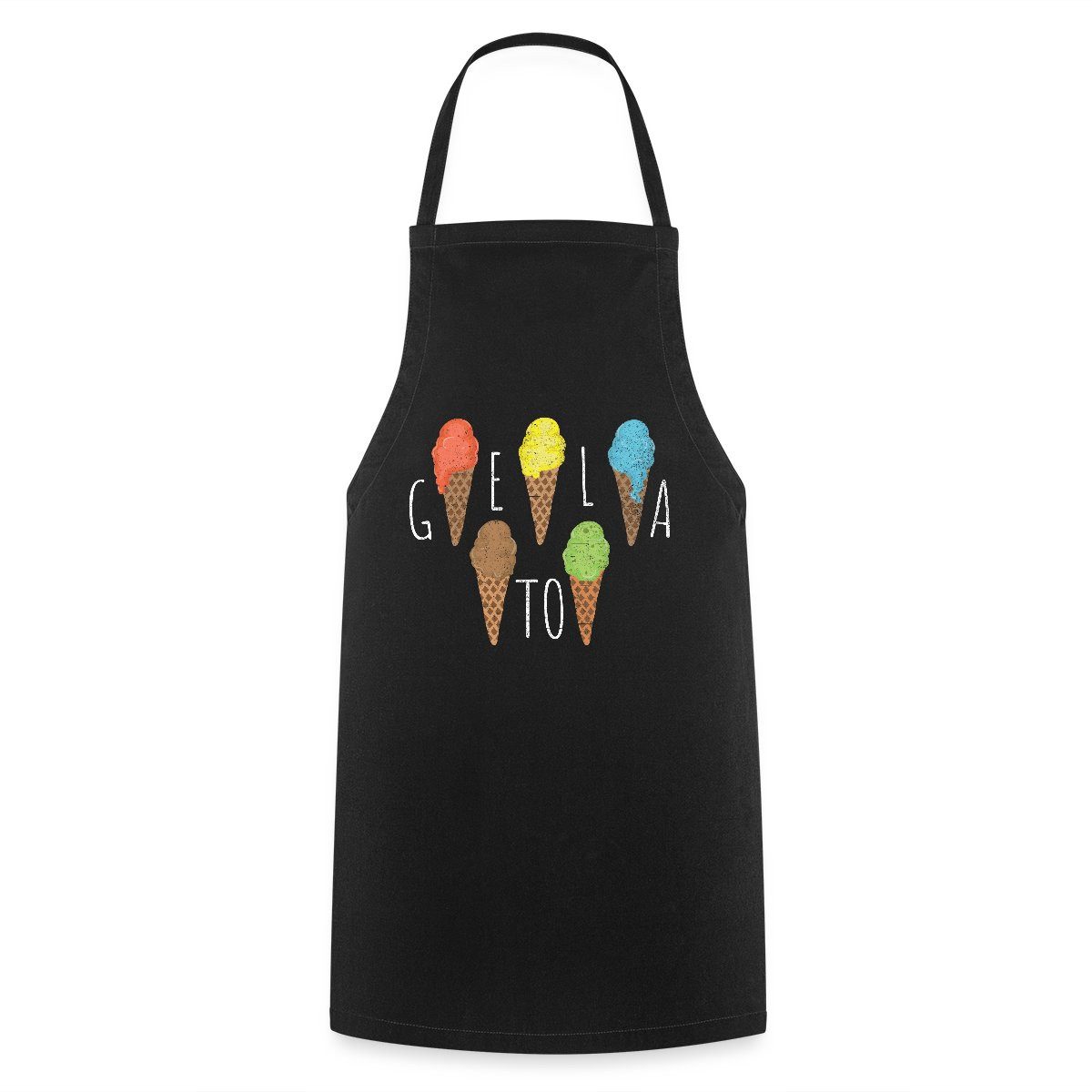Spreadshirt Kochschürze Gelato Eis Eiscreme Kochschürze, (1-tlg)