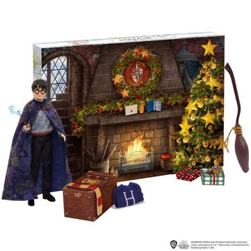Mattel® Actionfigur Harry Potter – Adventskalender mit Puppe – Gryffin, Weihnachtliche Überrasschungen mal anders: originalgetreue Harry Pott
