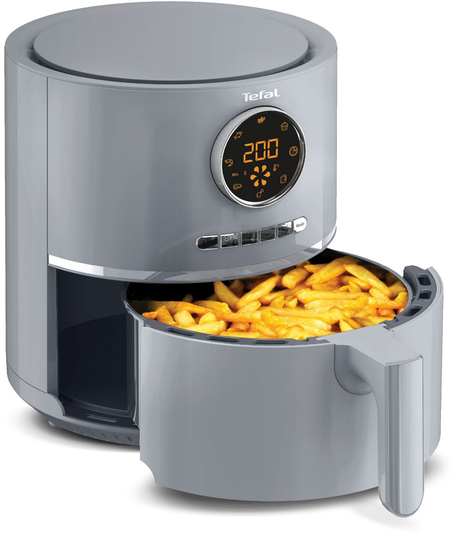 Tefal Heißluftfritteuse EY111B Ultra Fry Digital, 1400 W, 8 Programme, gesund, frittieren ohne Öl, 4,2 L, digitales Display