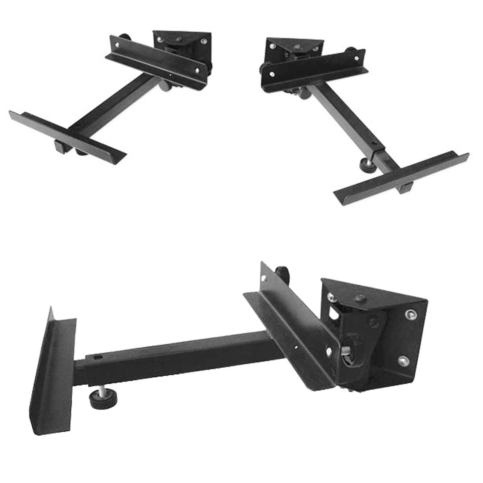 Drall Instruments Lautsprecher-Wandhalterung BH2B, (2-tlg., Lautsprecher-Boxenhalterung für die Wandmontage, Auflage verstellbar von 19 cm bis 30 cm, 15 kg belastbar)