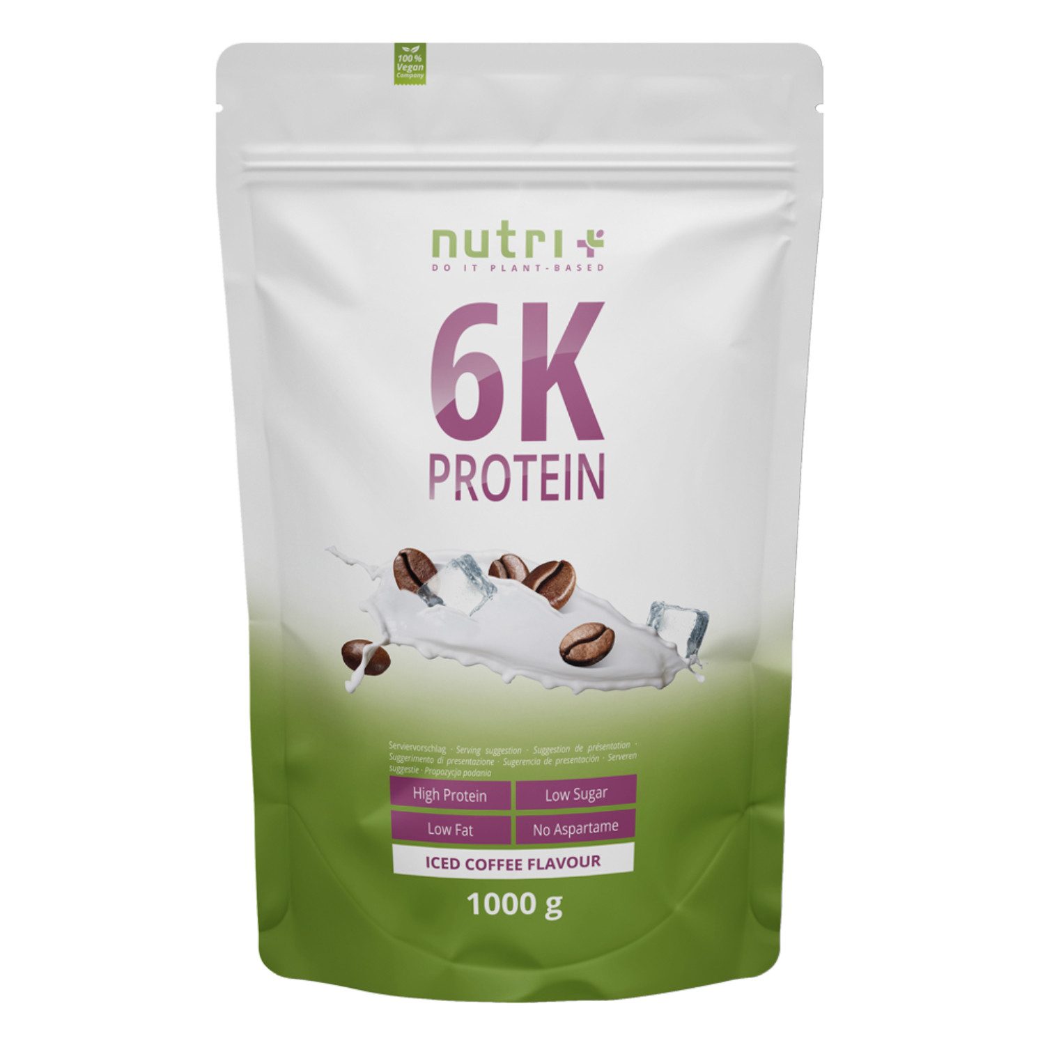 nutri+ Proteinpulver 6K Eiweiß Pulver, 1 er
