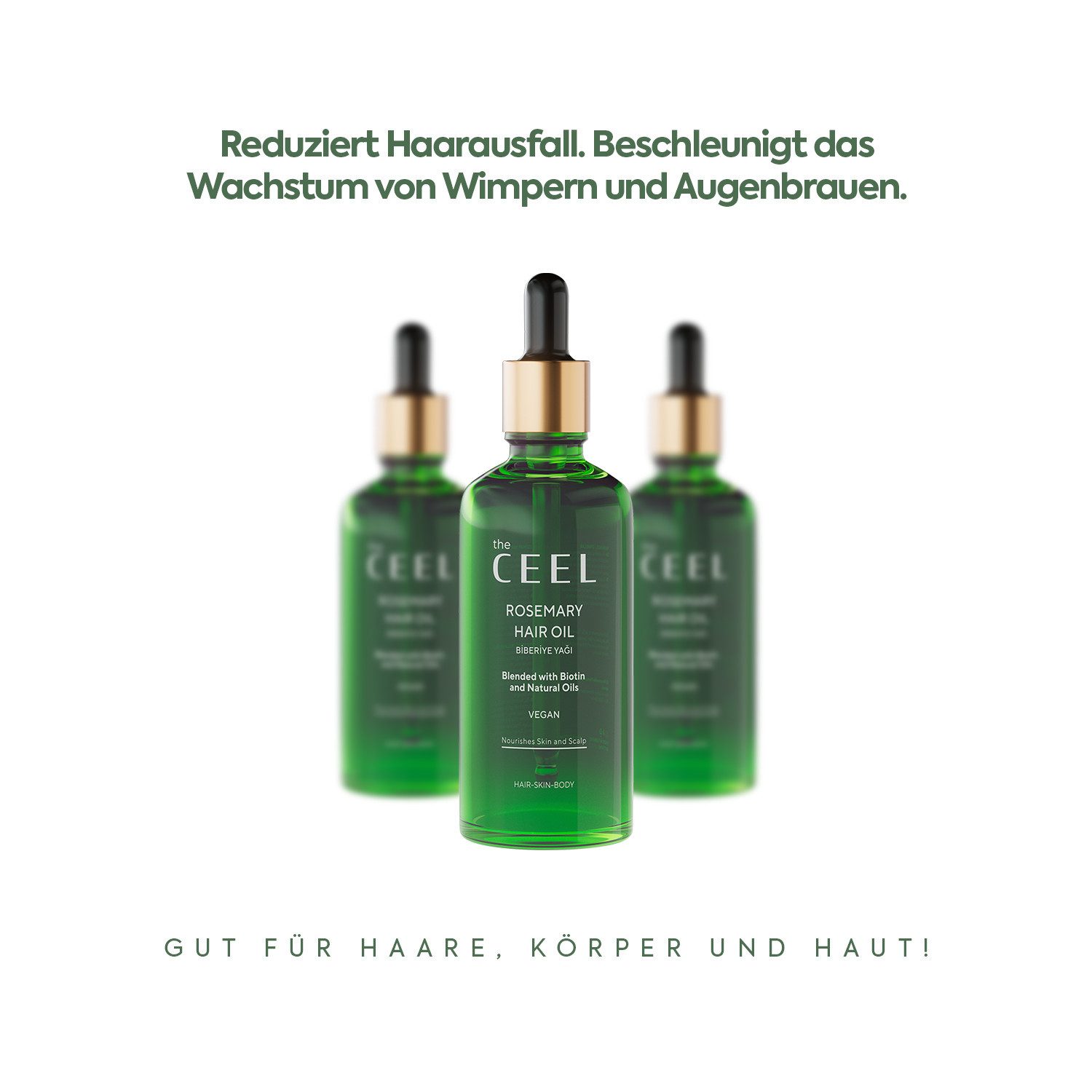 THE CEEL Haaröl Rosmarinöl Haarpflege–Natürliche Pflege für kräftiges & vitales Haar