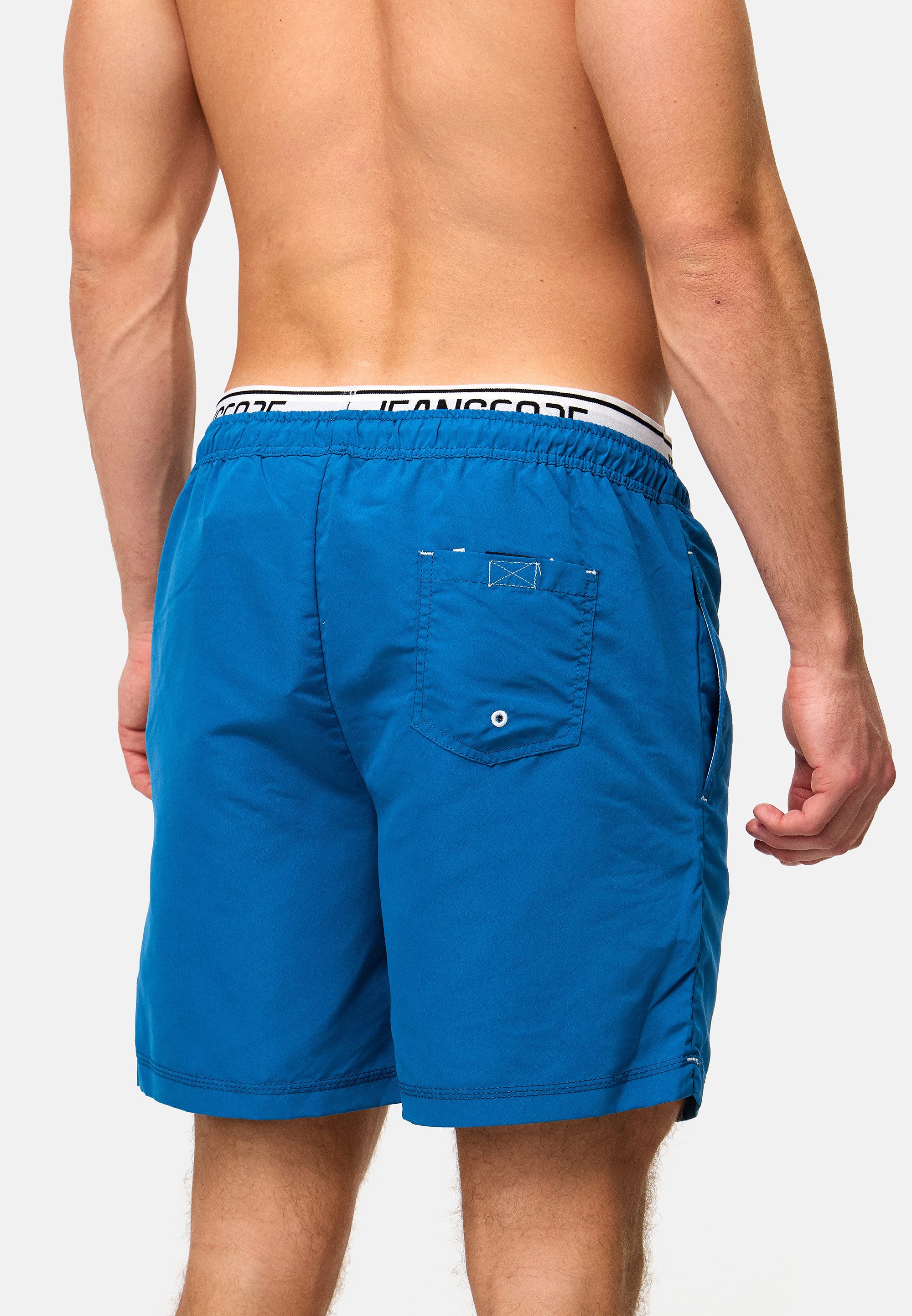 Indicode Badeshorts Herren Solomon Schwimmshorts mit elastischem Bund und Kordelzug