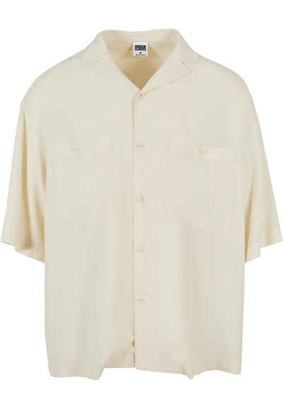 URBAN CLASSICS Langarmhemd Urban Classics Herren Oversized Resort Shirt (1-tlg)