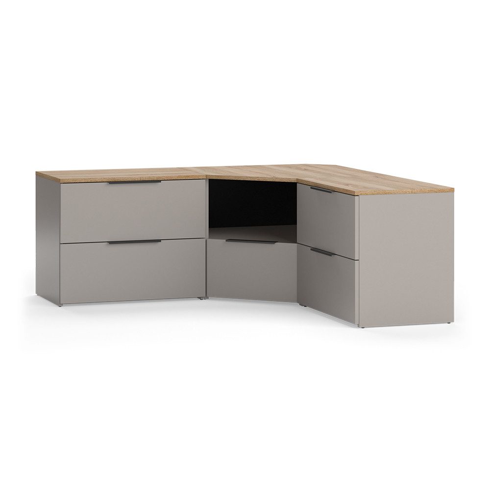 Vicco Wohnwand Wido, Greige/Sonoma, 3 Teile günstig online kaufen