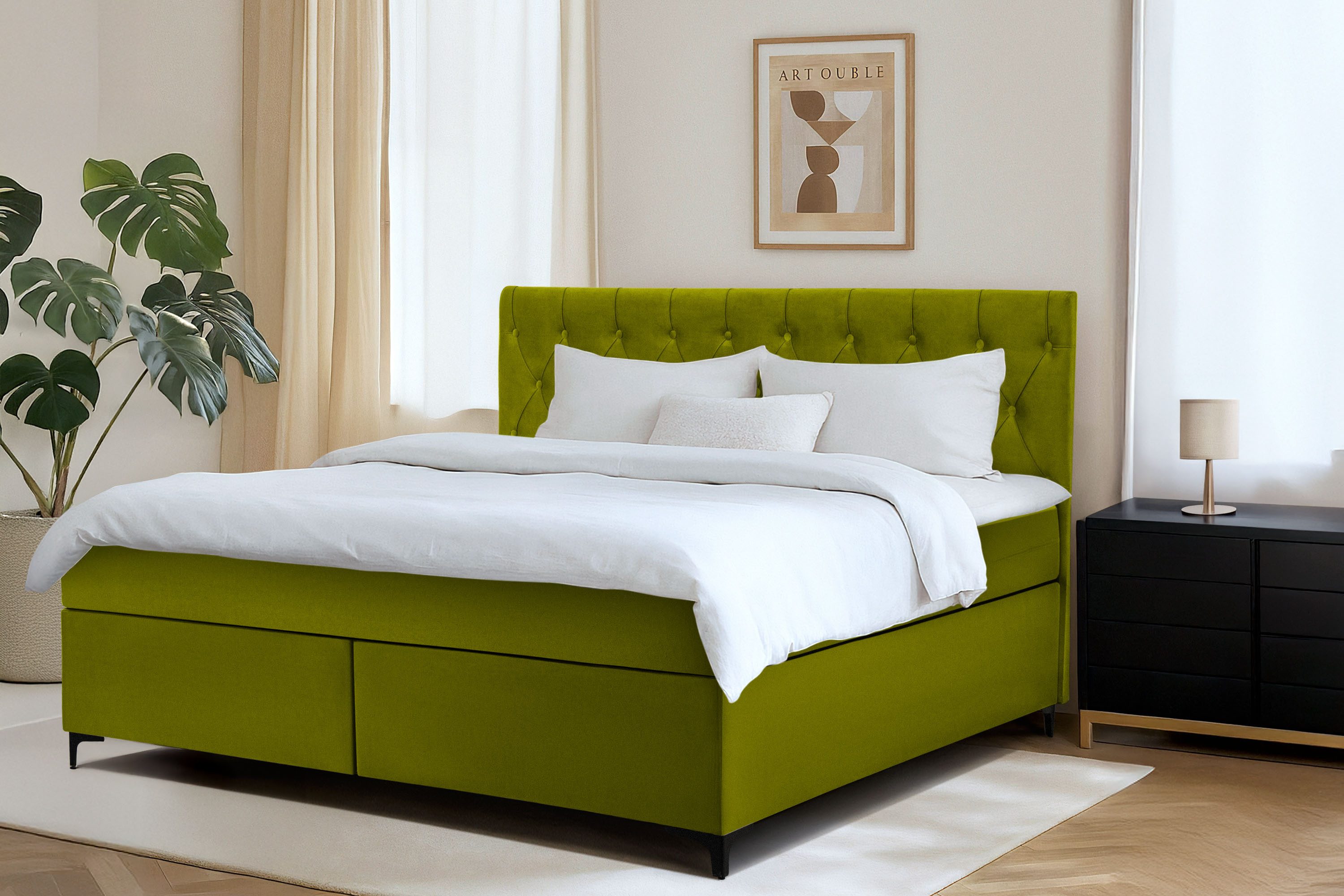 KONSIMO® Polsterbett ARDEA Boxspringbett, ultimativer Komfort, günstig online kaufen