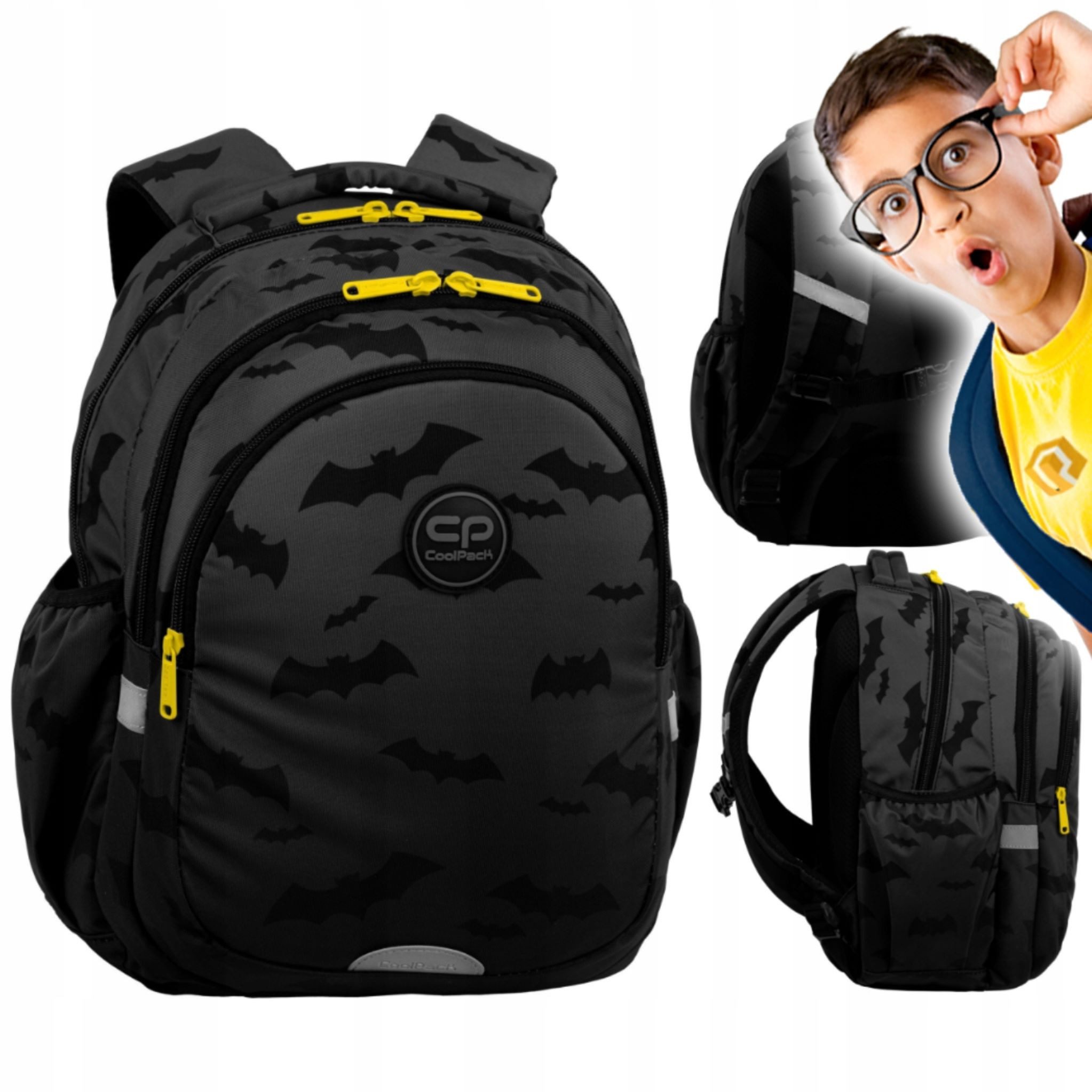 Festivalartikel Schulrucksack CoolPack Schulrucksack Jungen 1-3 Klasse Darker Night 21L Laptopfach