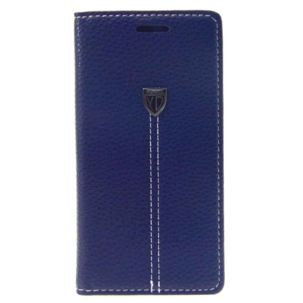 Handytasche Book Case Handyhülle für Samsung Galaxy S6 Edge Blau Schutz Tasche (Book Cover)