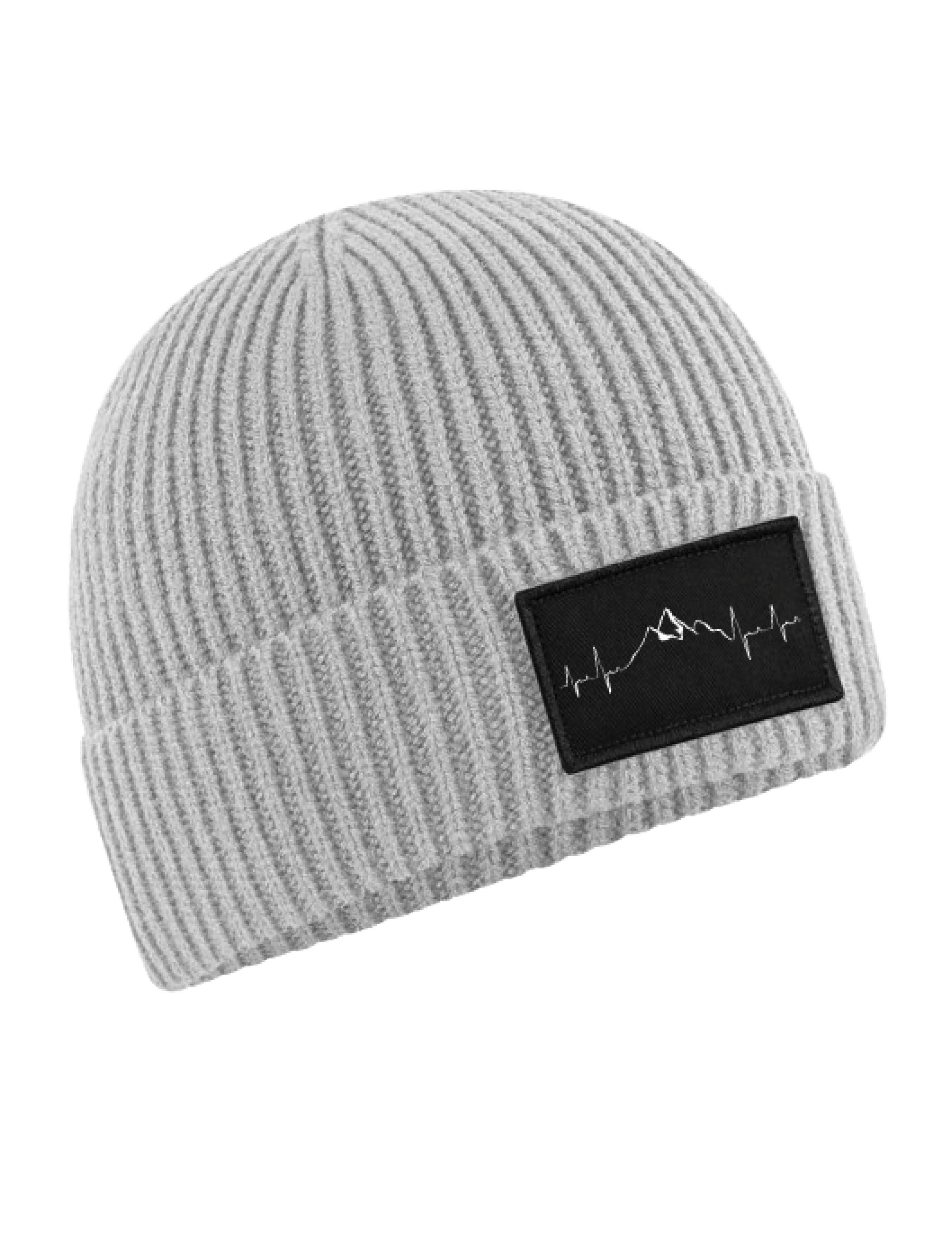 Youth Designz Beanie Unisex Strick Beanie Mütze mit Heartbeat Mountain Aufdruck Geschenk mit lustigen Print für Damen und Herren