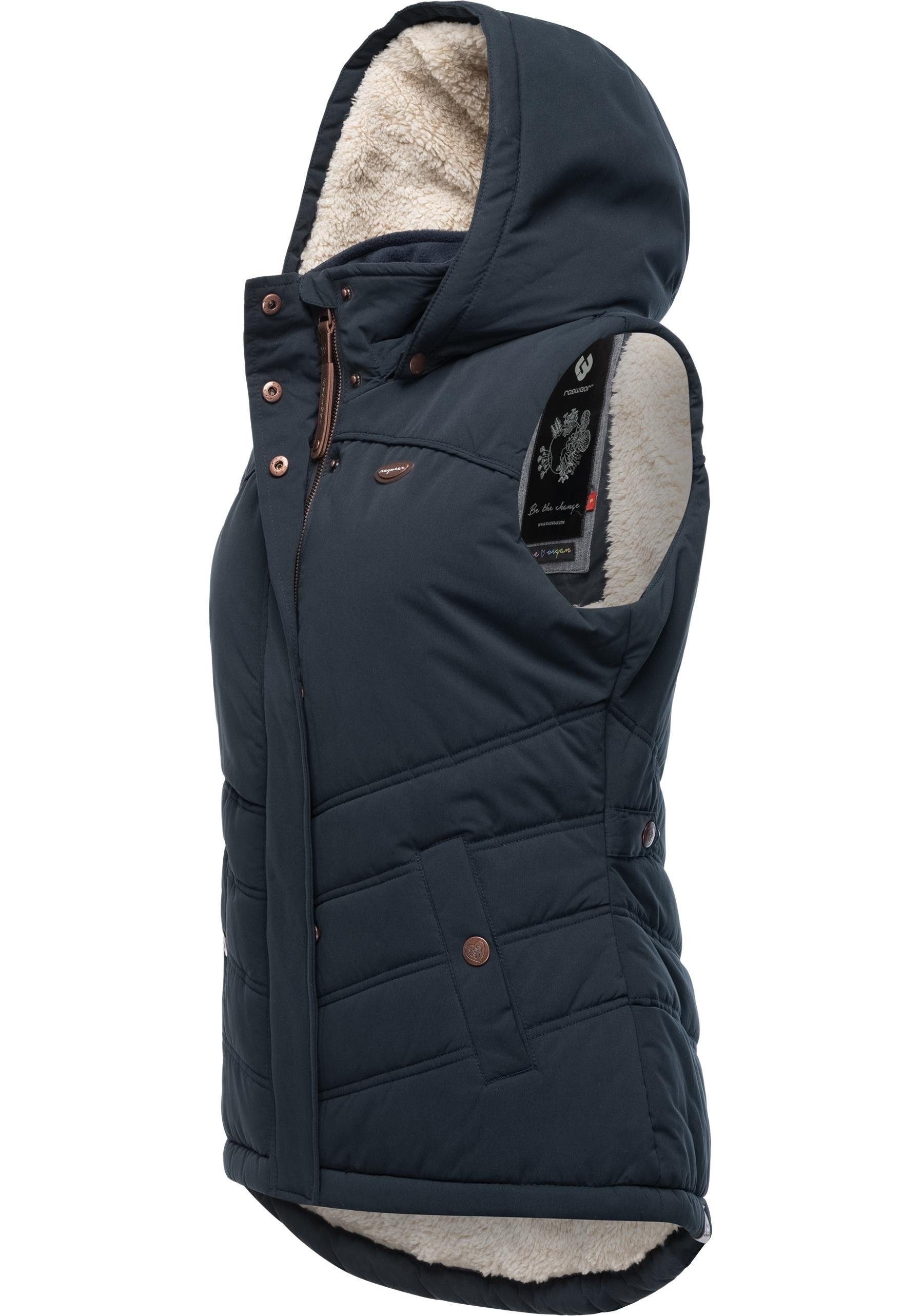 Ragwear Steppweste "Hesty", Wasserdichte Outdoor-Weste mit abnehmbarer Kapu günstig online kaufen