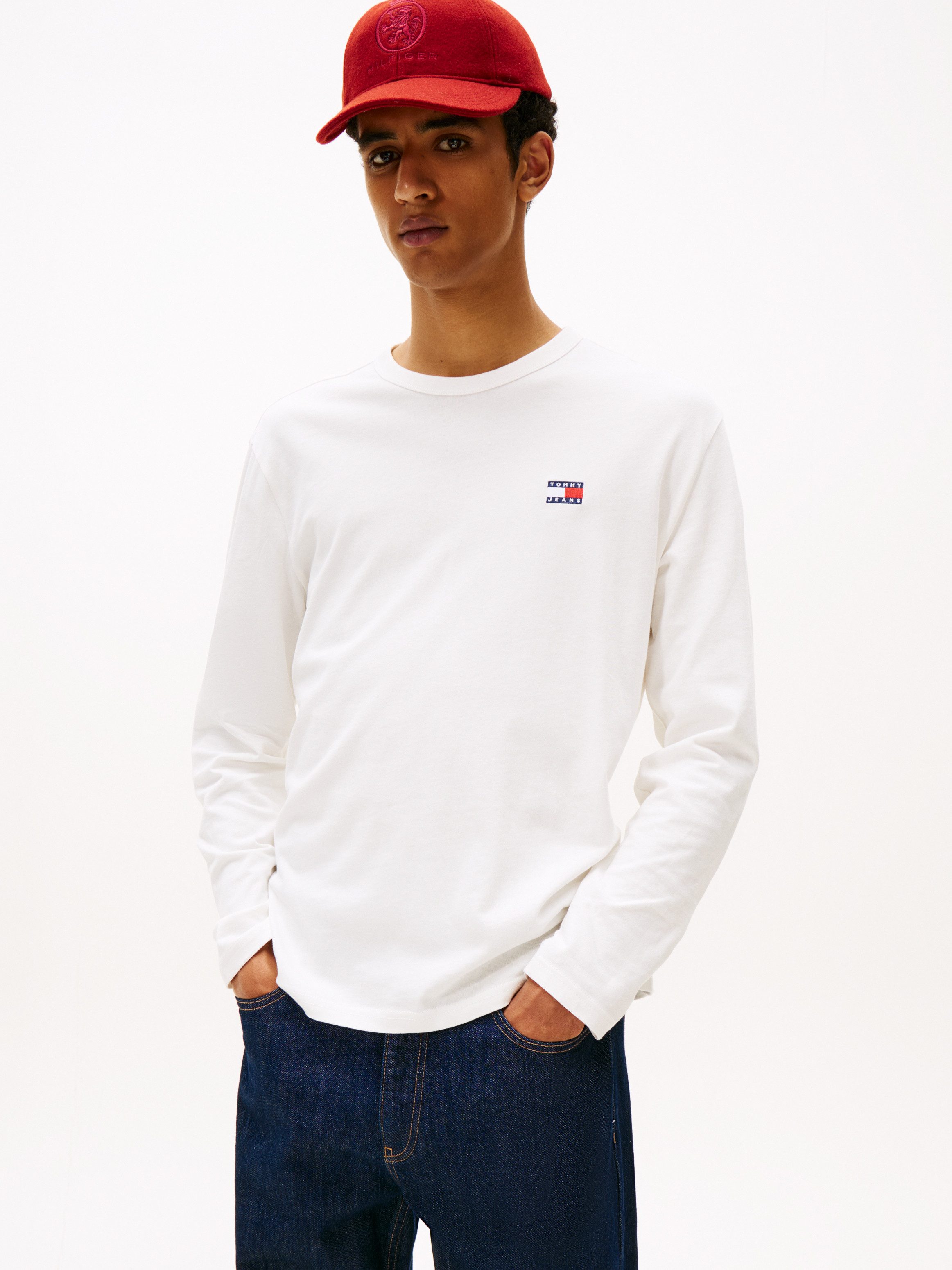 Tommy Jeans Langarmshirt TJM REG BADGE TEE LS EXT