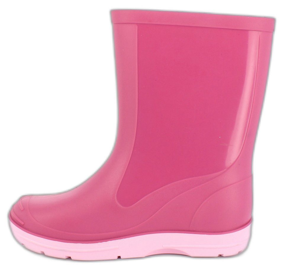 Beck Regenstiefel Basic, robuster wasserdichter Gummistiefel (für Mädchen und Jungen, in vielen Farben und Größen verfügbar) schmaler Schlupf-Stiefel, herausnehmbare Innensohle