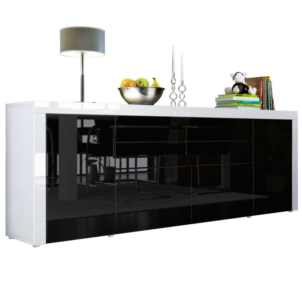 Vladon Sideboard La Paz V2 (Kommode mit 2 Türen, 2 Schubkästen und 2 Klappe günstig online kaufen