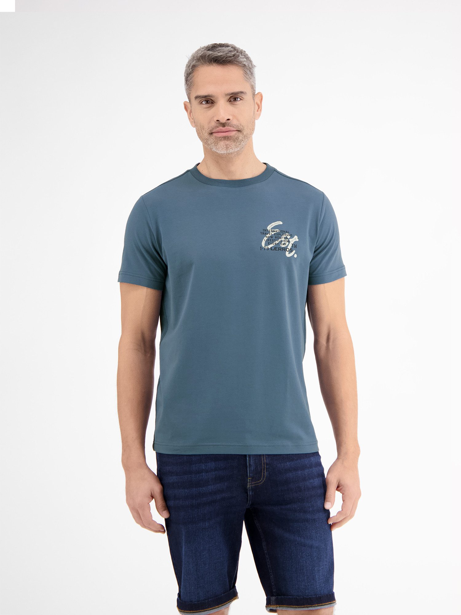 LERROS T-Shirt Herren T-Shirt in weicher Jerseyqualität