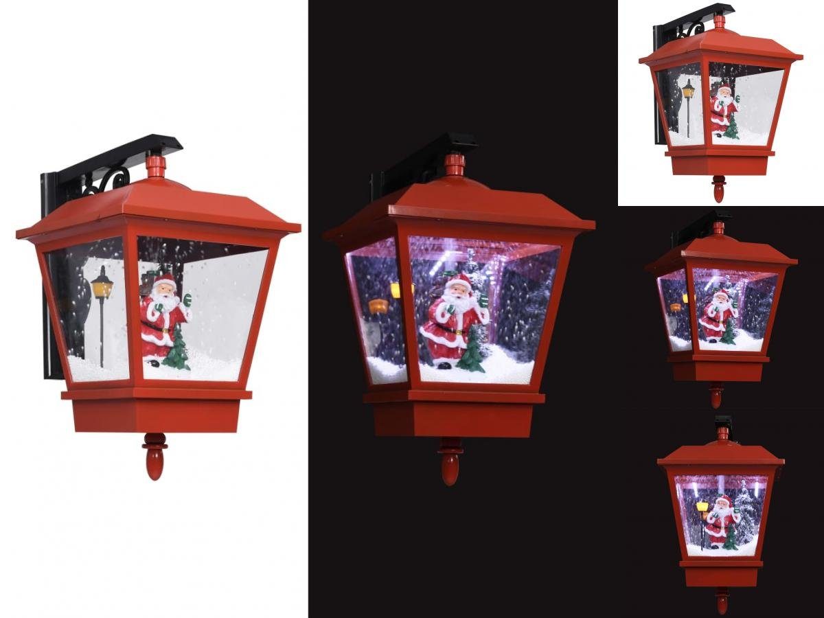 vidaXL Rot Weihnachtsmann und LED-Licht mit Weihnachts-Wandleuchte Dekolicht