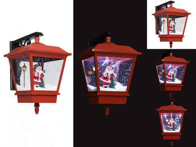 vidaXL Dekolicht Weihnachts-Wandleuchte mit LED-Licht und Weihnachtsmann Rot