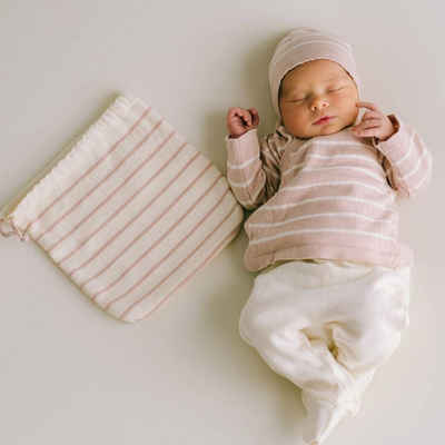 suebidou Neugeborenen-Geschenkset Newborn Baby Set aus Bio Baumwolle zur Geburt 4 teiliges Set aus hochwertigen Materialien