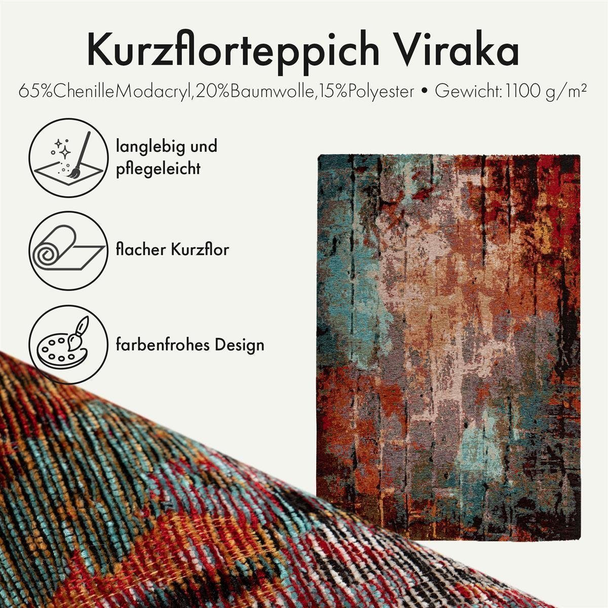 Qiyano Teppich Kurzflorteppich Viraka 400 Multi günstig online kaufen