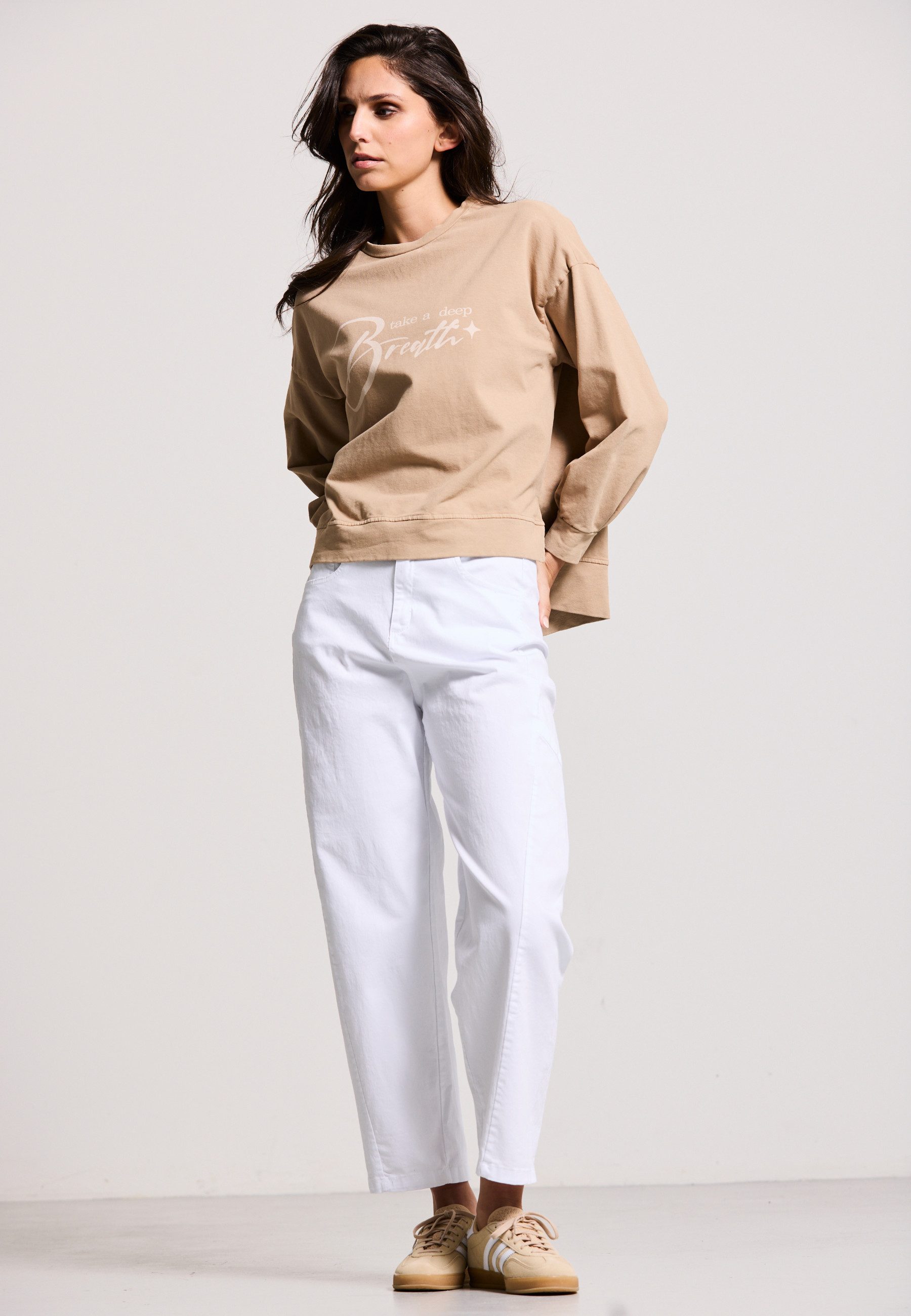 Andijamo-Fashion Sweatshirt BREATH Statement-Print günstig online kaufen