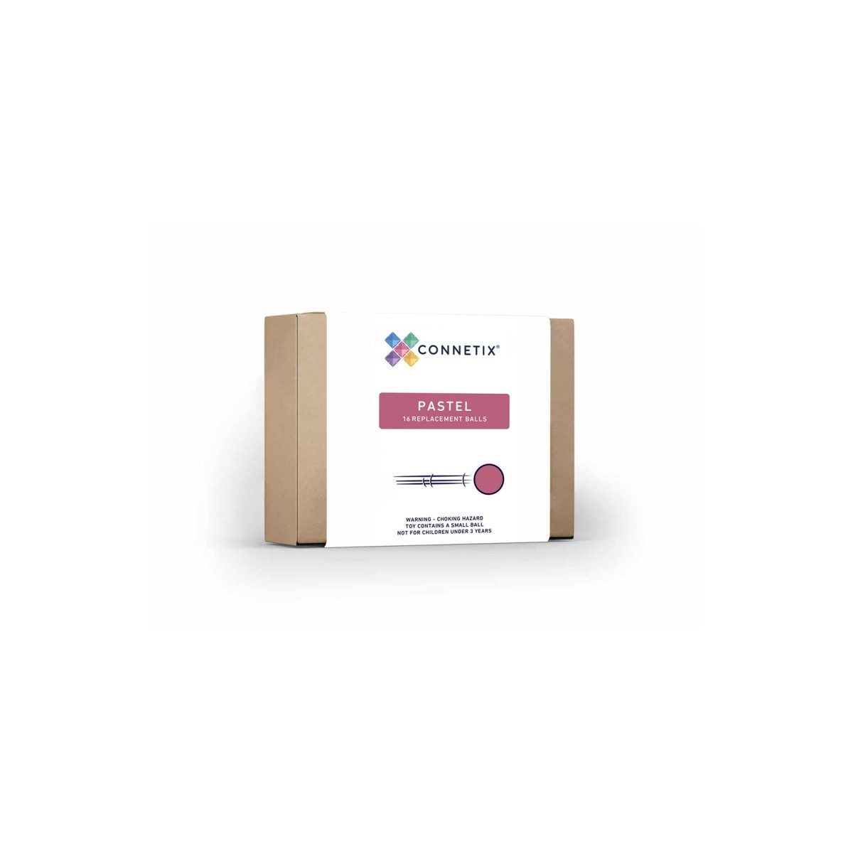 Connetix Lernspielzeug Ersatz-Kugeln Pastel 16 Holzkugeln pädagogisches lernspiel (Open Play, 16 Teile), ab 3 Jahren