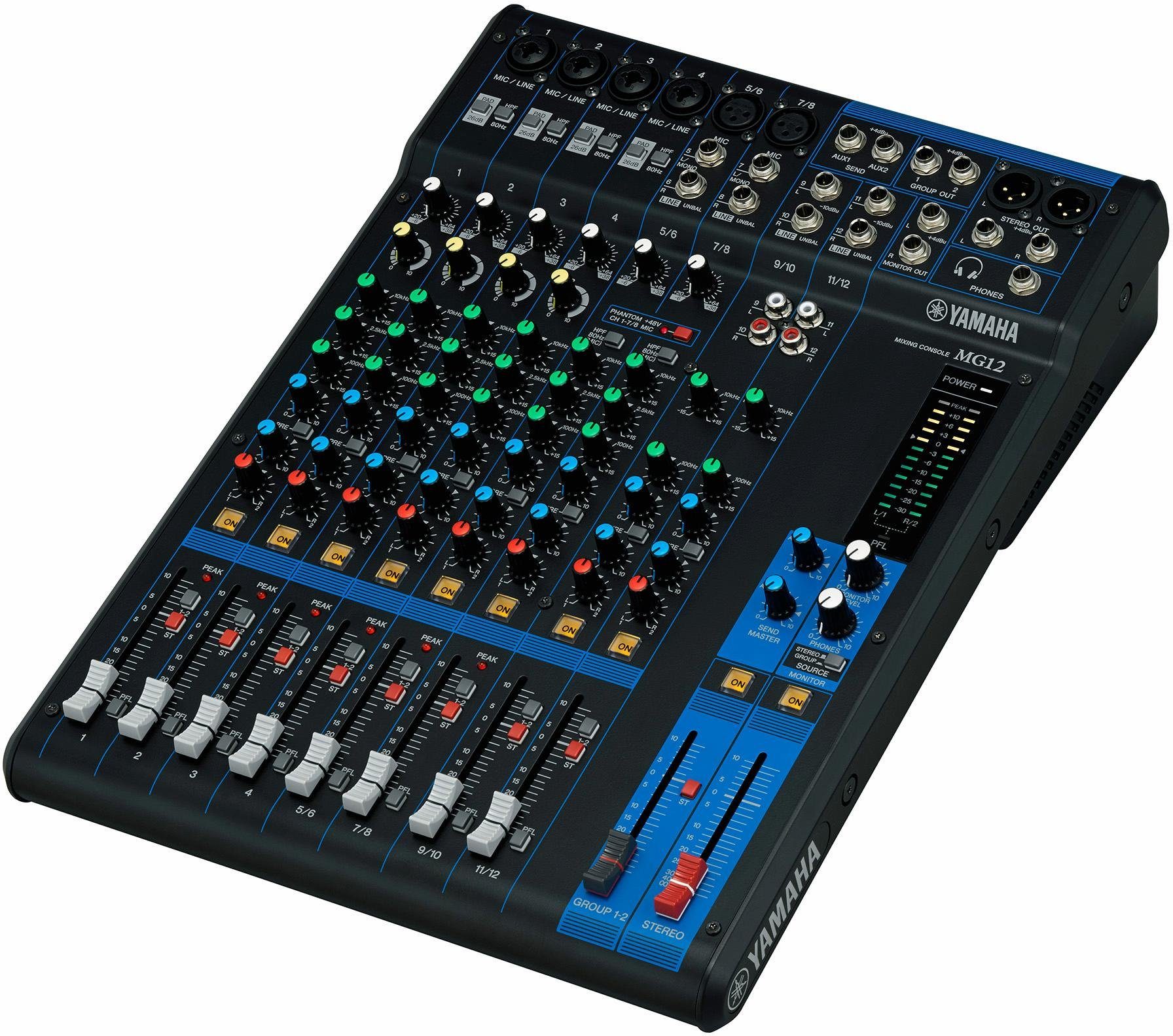 Mischpult 12-Kanal Mischpult Konsole MG12
