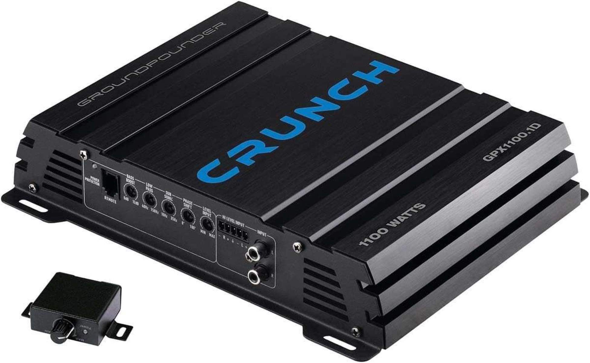 Crunch GPX1100.1D Class D Digital Mono Endstufe Monoblock Endverstärker (Anzahl Kanäle: 1)