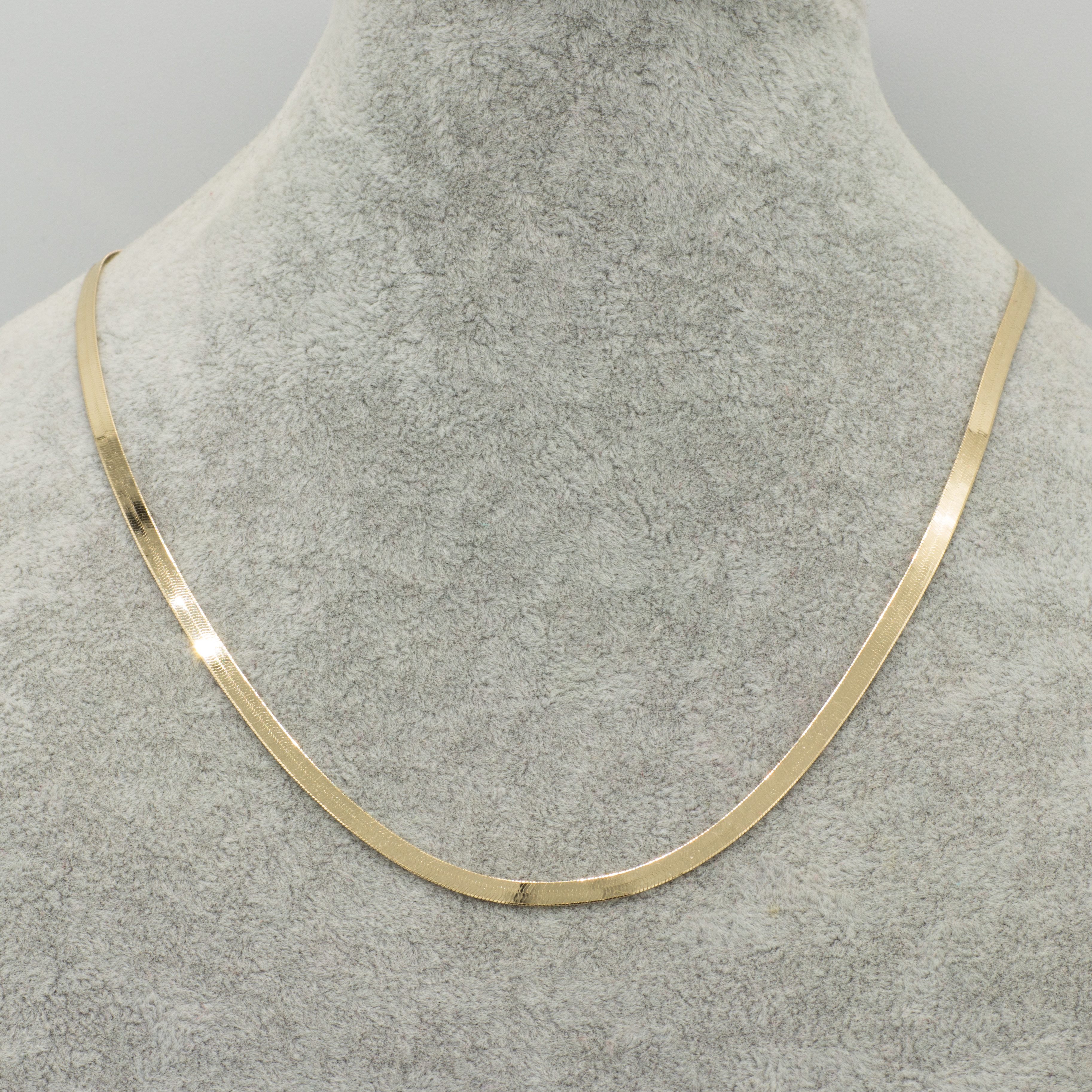 Bella Carina Goldkette Breite Schlangenkette 3,3 mm 14 Karat 585 Gold, 14 K günstig online kaufen