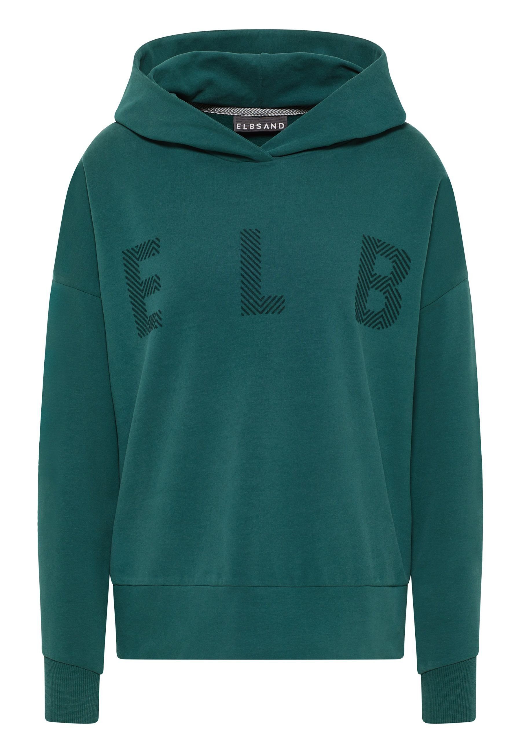 Elbsand Hoodie Kapuzensweatshirt Jorund Hoodie Regular Fit (1-tlg) dunkelgrün