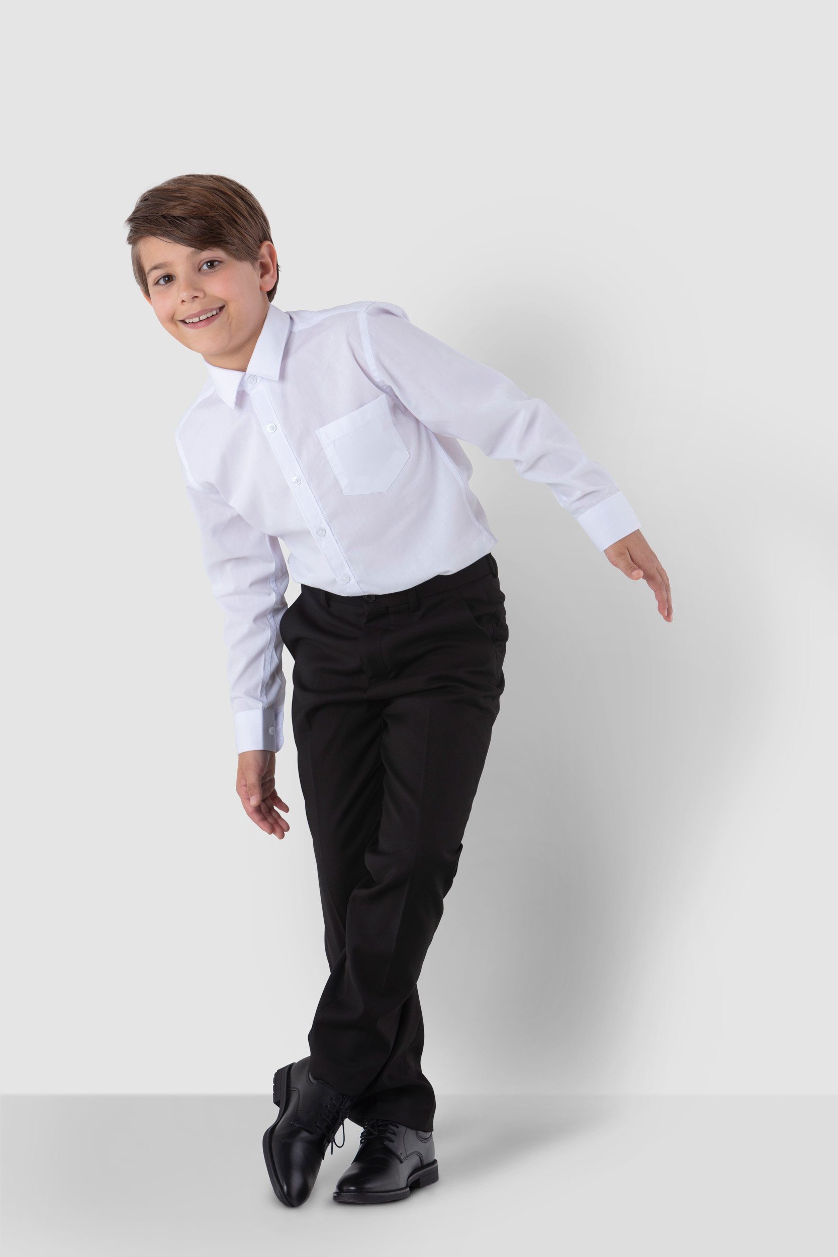 SANDER STELLAN Anzughose Festlicher Kinder Anzughose Jungen Hochzeit Hose Slim Fit schwarz festlich, elegant – Bild 3 von 4