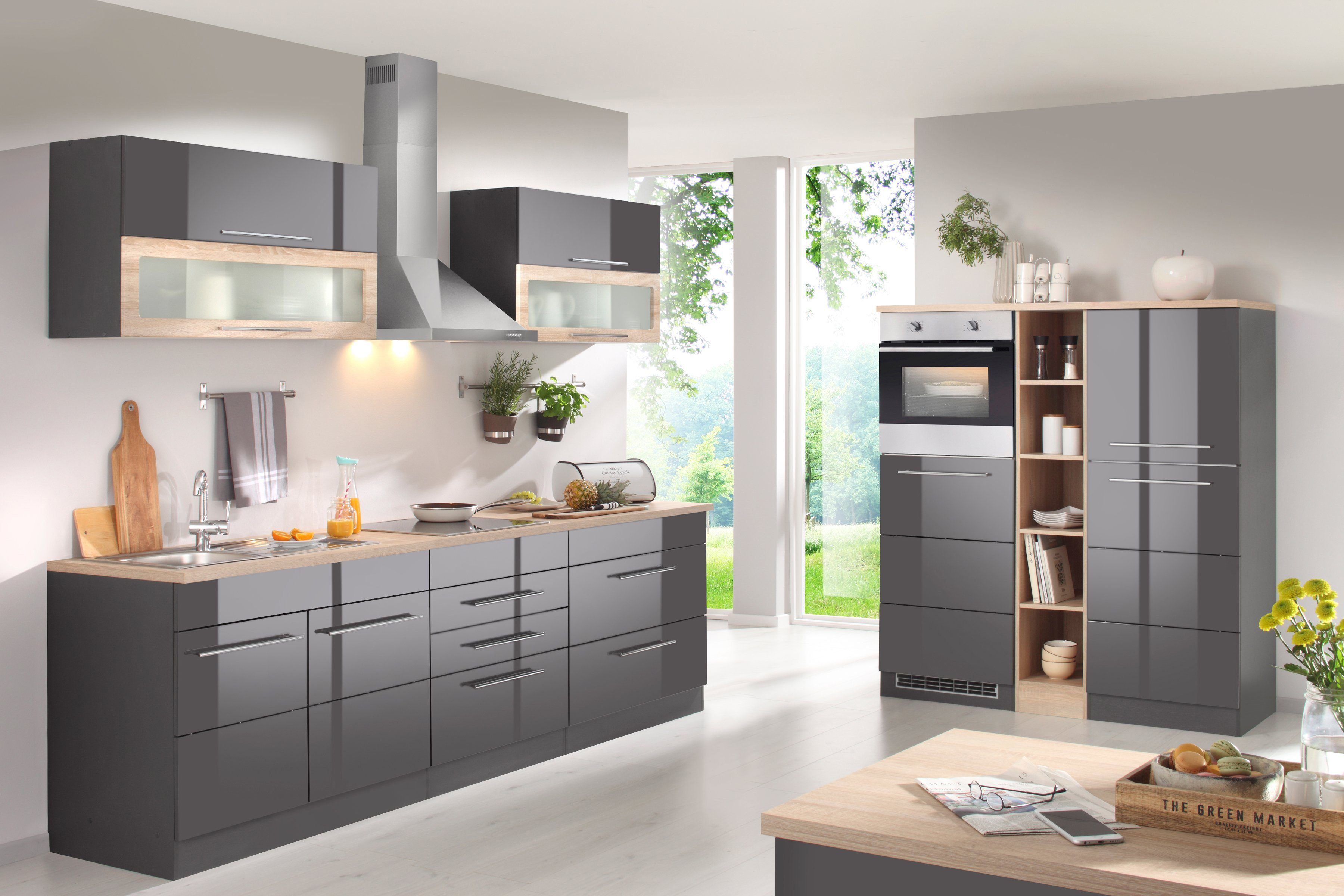 KOCHSTATION Küchenzeile KS-Wien, Breite 430 cm, günstig online kaufen