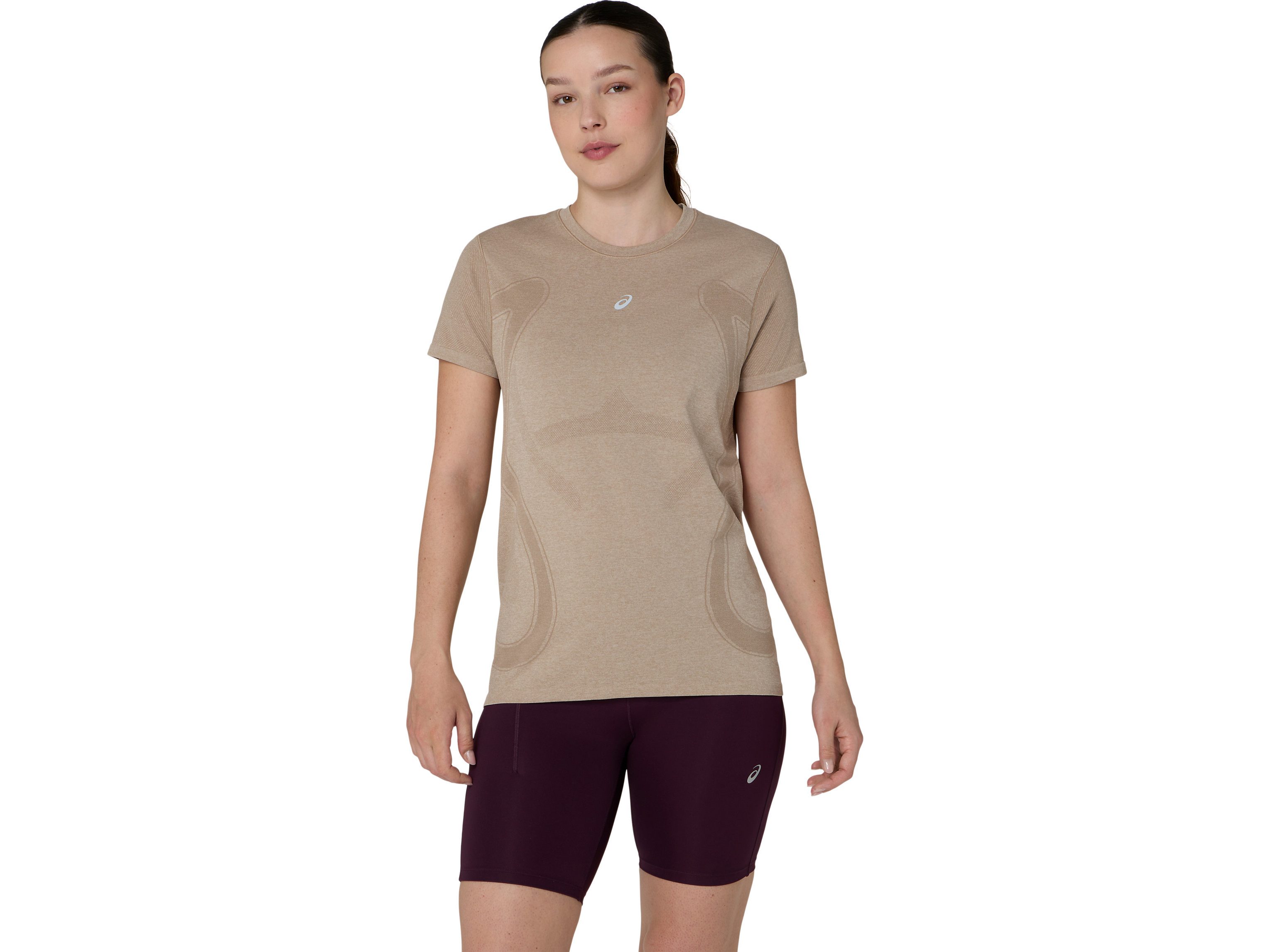 Asics Laufshirt ROAD SEAMLESS SS TOP nahtlose Strickkonstruktion, mit kurzen Ärmeln, mit Daumenlöchern