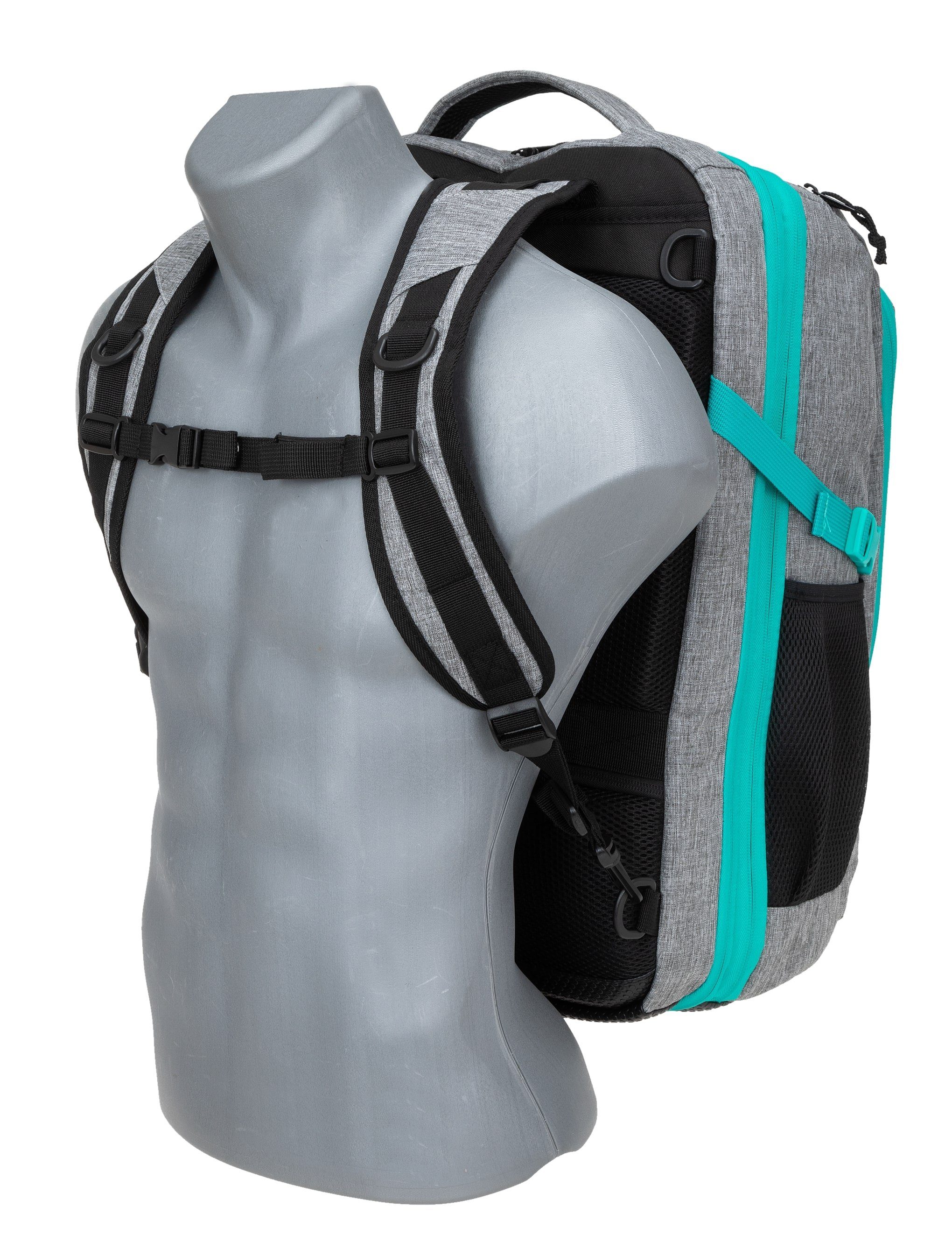 ELEPHANT Reiserucksack Flugzeug Handgepäck Fly Legends 12900, Kabinengepäck IATA Koffer-Rucksack Laptoprucksack Large
