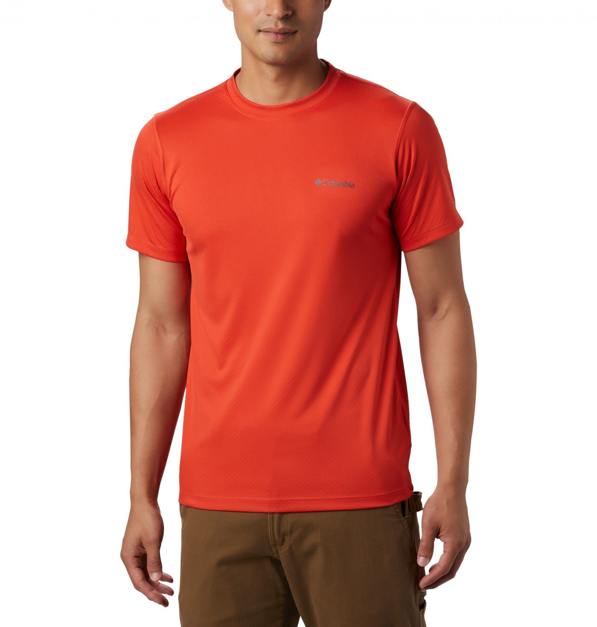 Columbia T-Shirt Columbia M Zero Rules Short Sleeve Shirt Herren Wildfire